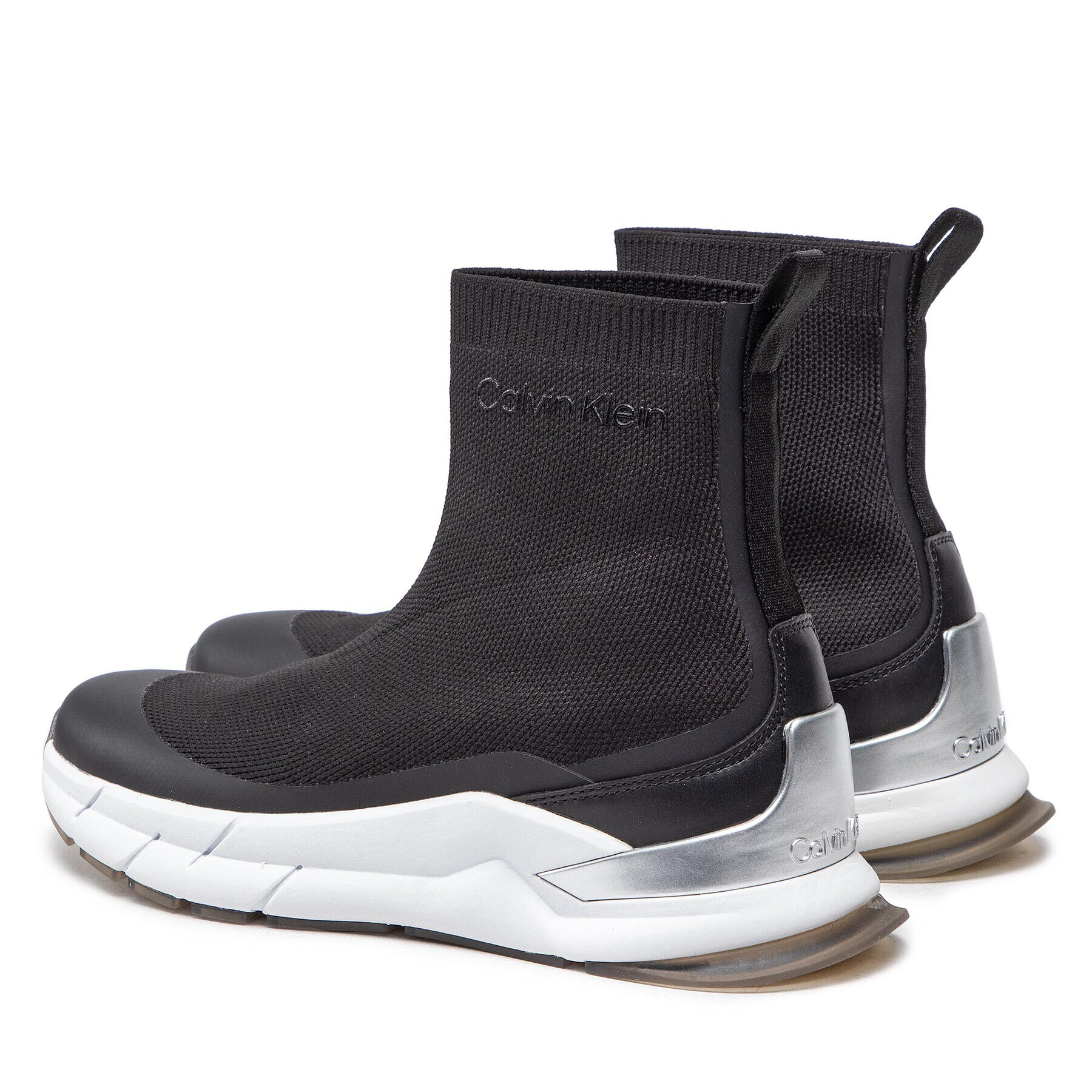 Calvin Klein Sneakersy Sock Boot - Knit HW0HW01177 Černá - Pepit.cz