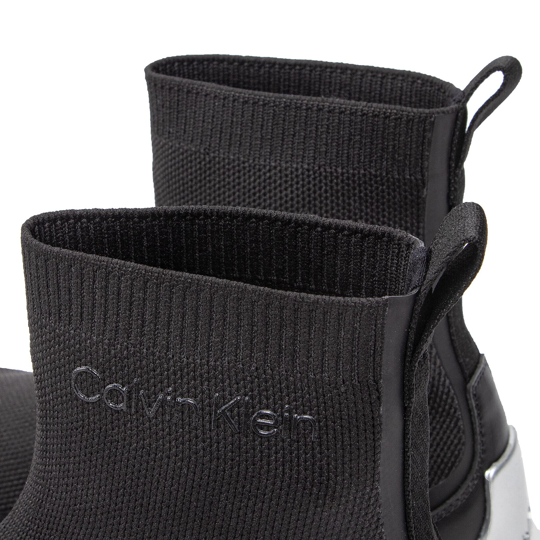 Calvin Klein Sneakersy Sock Boot - Knit HW0HW01177 Černá - Pepit.cz