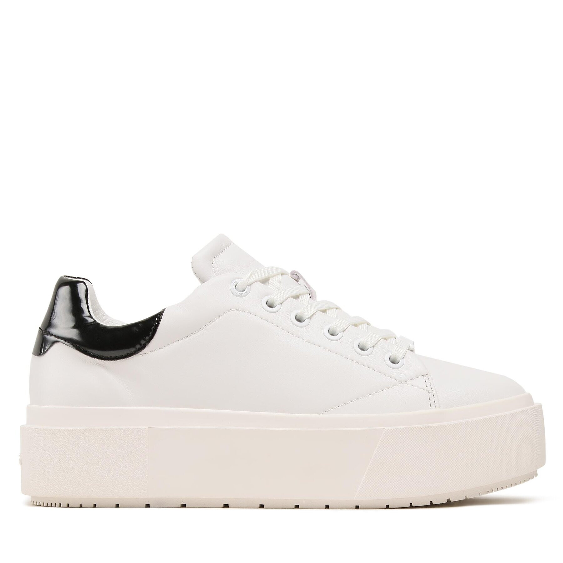 Calvin Klein Sneakersy Squared Flatform Cupsole Lace Up HW0HW01775 Bílá - Pepit.cz