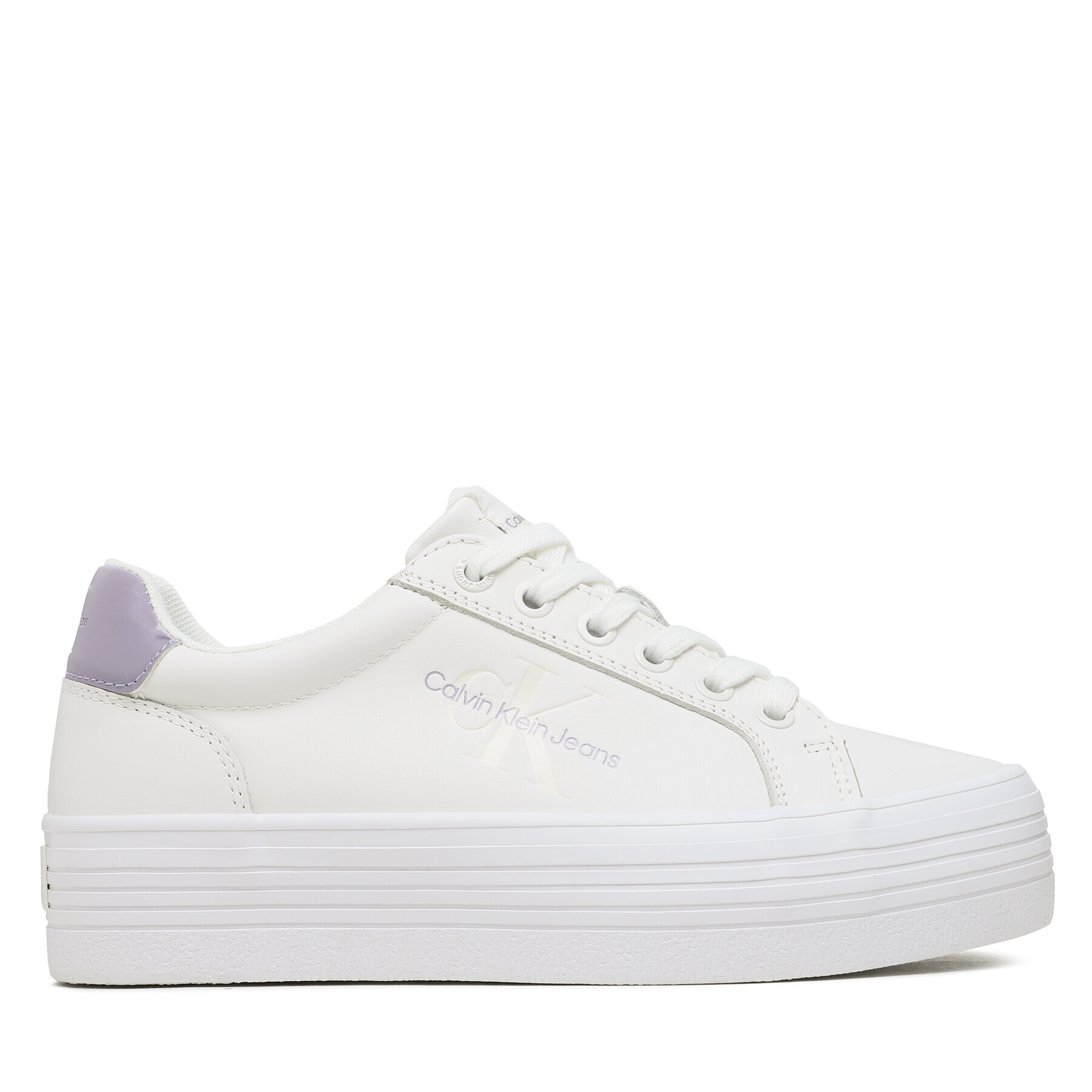 Calvin Klein Sneakersy Vulc Flatform YW0YW01223 Bílá - Pepit.cz