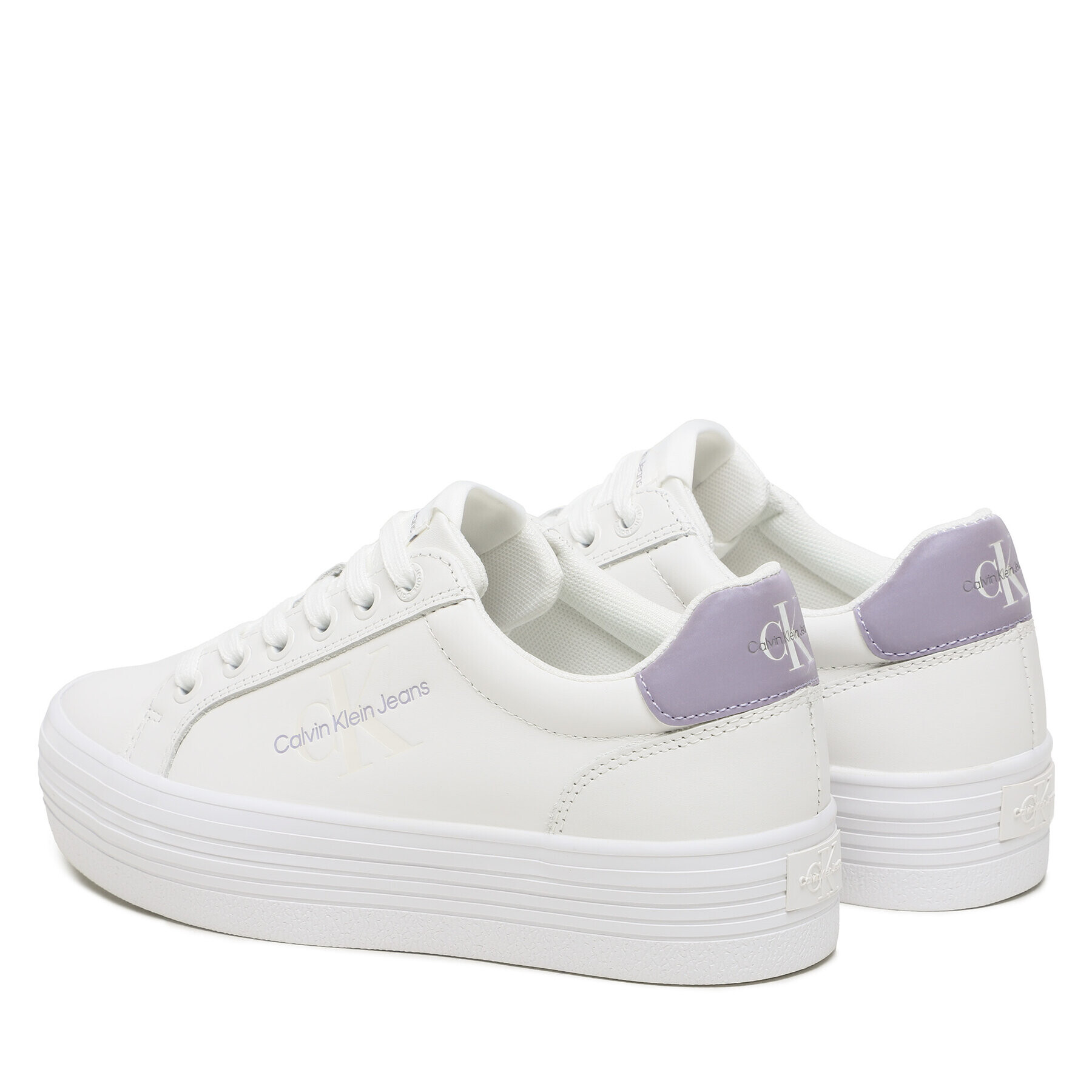 Calvin Klein Sneakersy Vulc Flatform YW0YW01223 Bílá - Pepit.cz