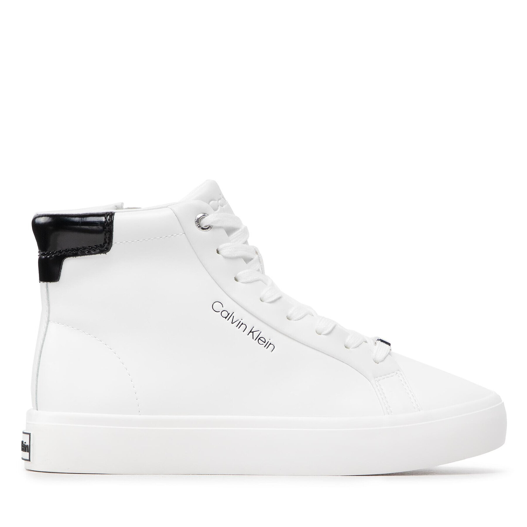 Calvin Klein Sneakersy Vulc High Top HW0HW00840 Bílá - Pepit.cz