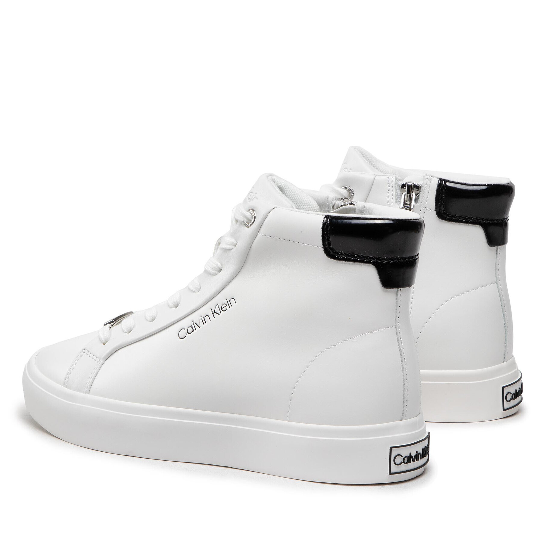 Calvin Klein Sneakersy Vulc High Top HW0HW00840 Bílá - Pepit.cz