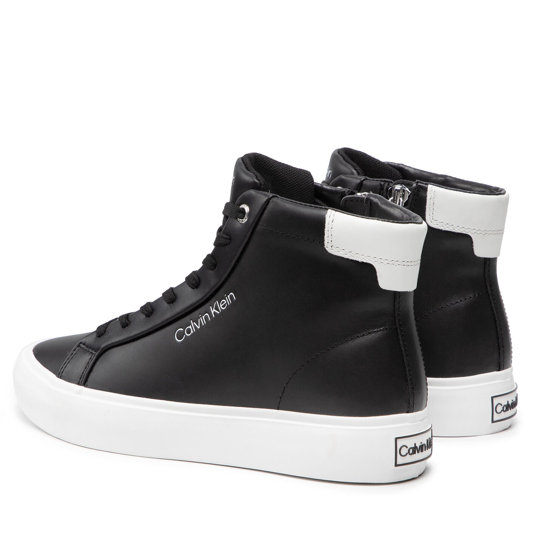 Calvin Klein Sneakersy Vulc High Top HW0HW00840 Černá - Pepit.cz