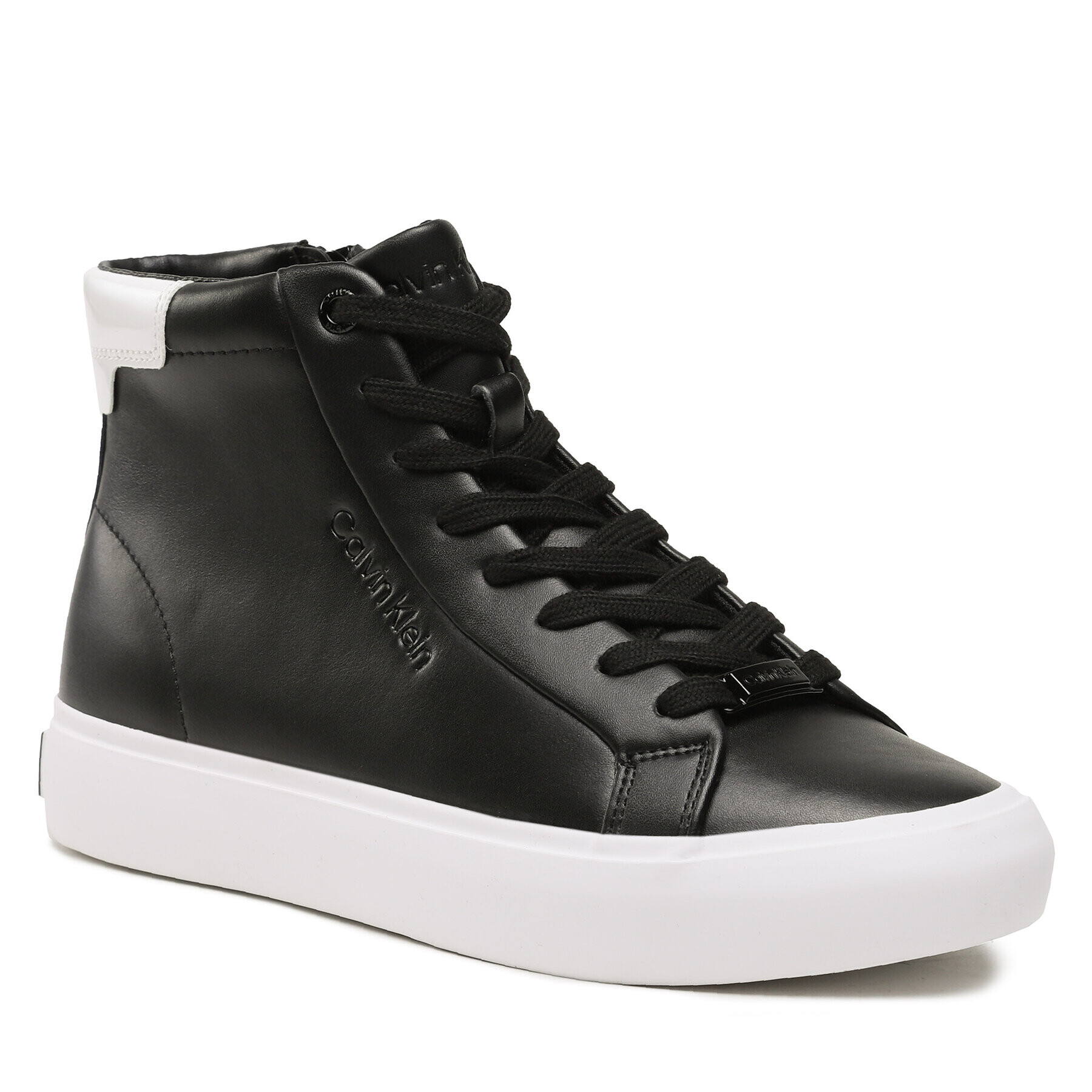 Calvin Klein Sneakersy Vulc High Top HW0HW01679 Černá - Pepit.cz