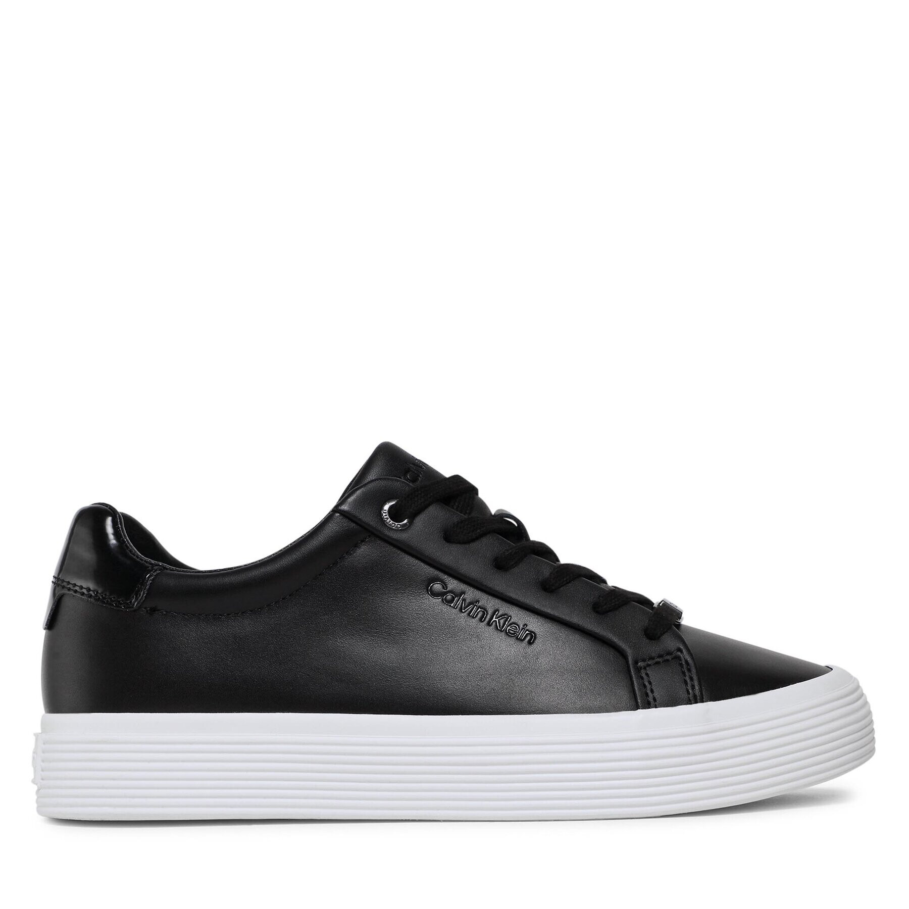 Calvin Klein Sneakersy Vulc Lace Up HW0HW01372 Černá - Pepit.cz