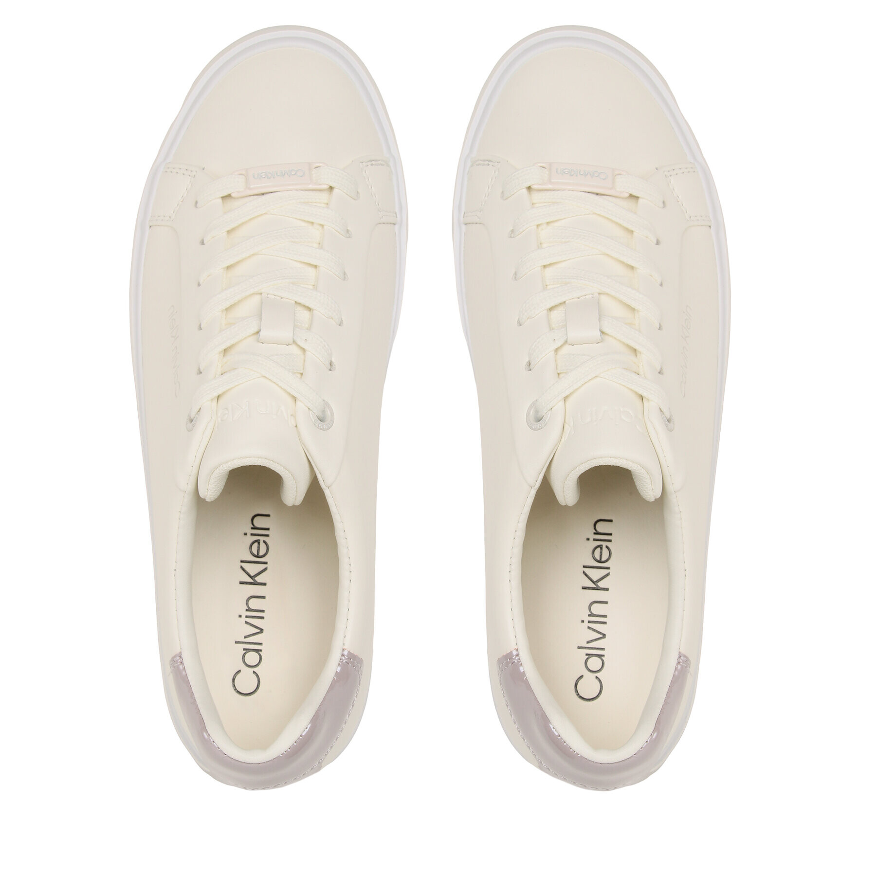 Calvin Klein Sneakersy Vulc Lace Up HW0HW01591 Bílá - Pepit.cz