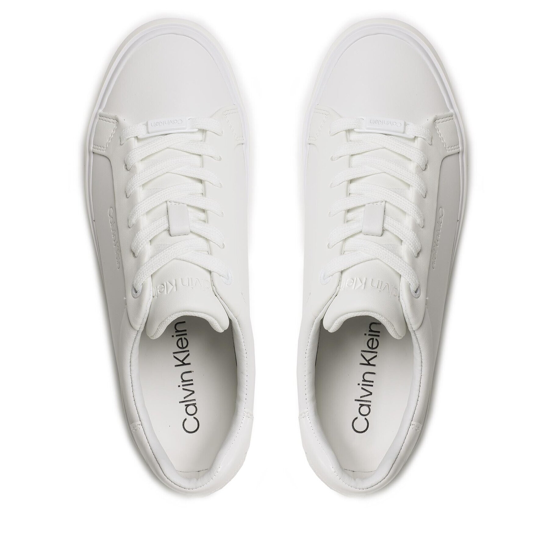 Calvin Klein Sneakersy Vulc Lace Up HW0HW01591 Bílá - Pepit.cz