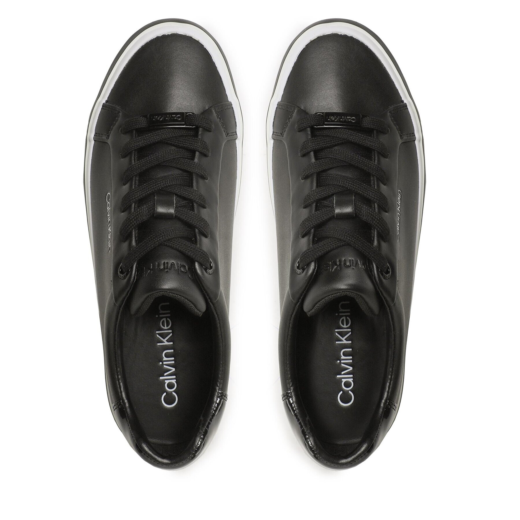 Calvin Klein Sneakersy Vulc Lace Up HW0HW01591 Černá - Pepit.cz