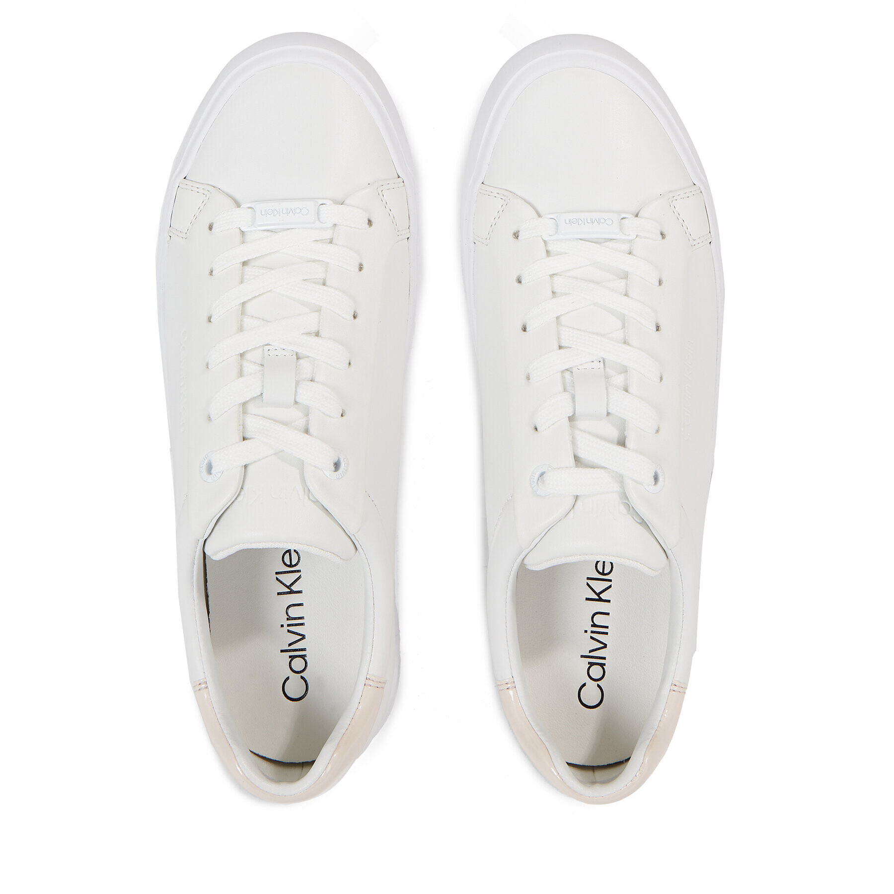 Calvin Klein Sneakersy Vulc Lace Up HW0HW01681 Bílá - Pepit.cz