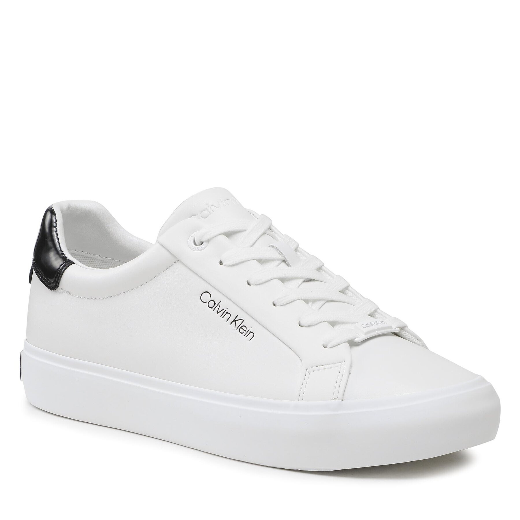 Calvin Klein Sneakersy Vulc Lace Up HW0HW01681 Bílá - Pepit.cz