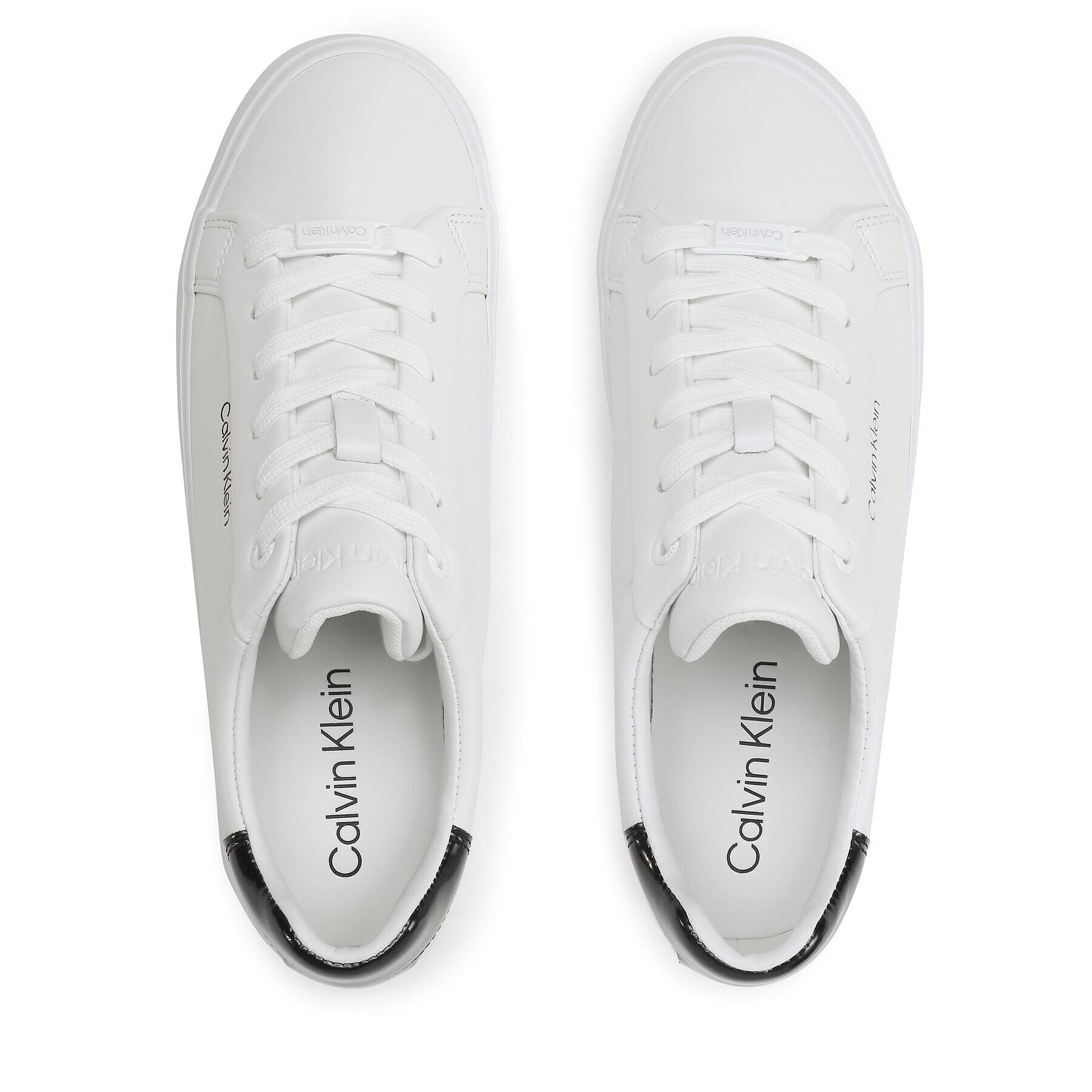 Calvin Klein Sneakersy Vulc Lace Up HW0HW01681 Bílá - Pepit.cz