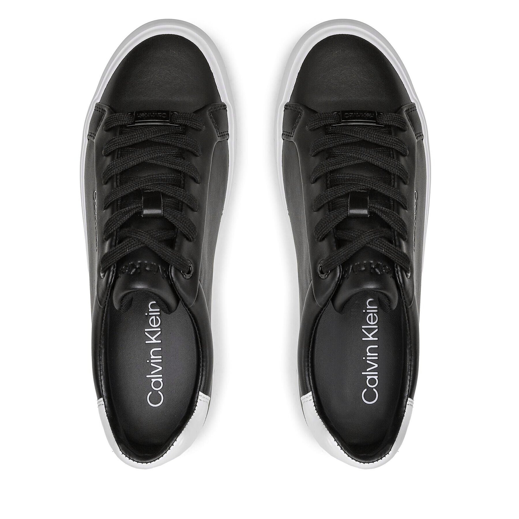 Calvin Klein Sneakersy Vulc Lace Up HW0HW01681 Černá - Pepit.cz