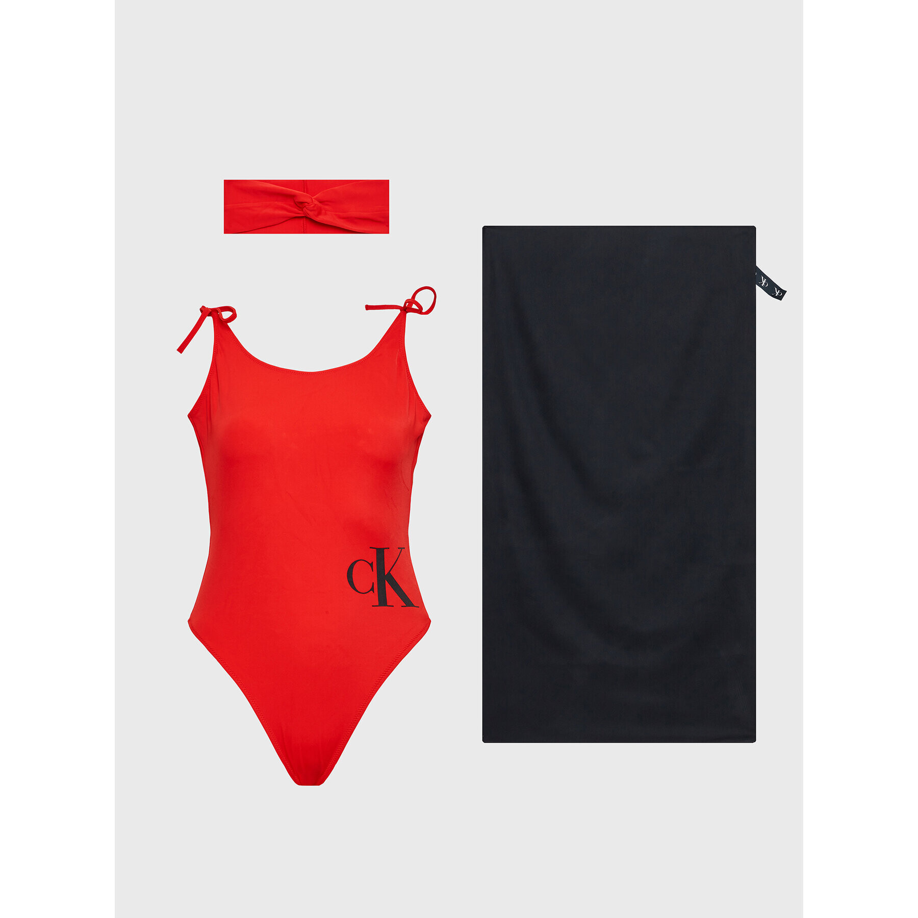 Calvin Klein Swimwear Bikiny Gift Pack KW0KW02087 Červená - Pepit.cz