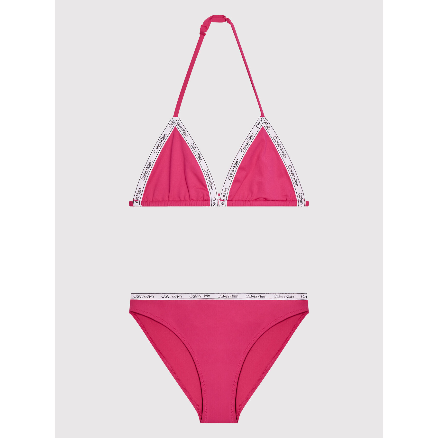 Calvin Klein Swimwear Bikiny Logo Tape KY0KY00008 Růžová - Pepit.cz