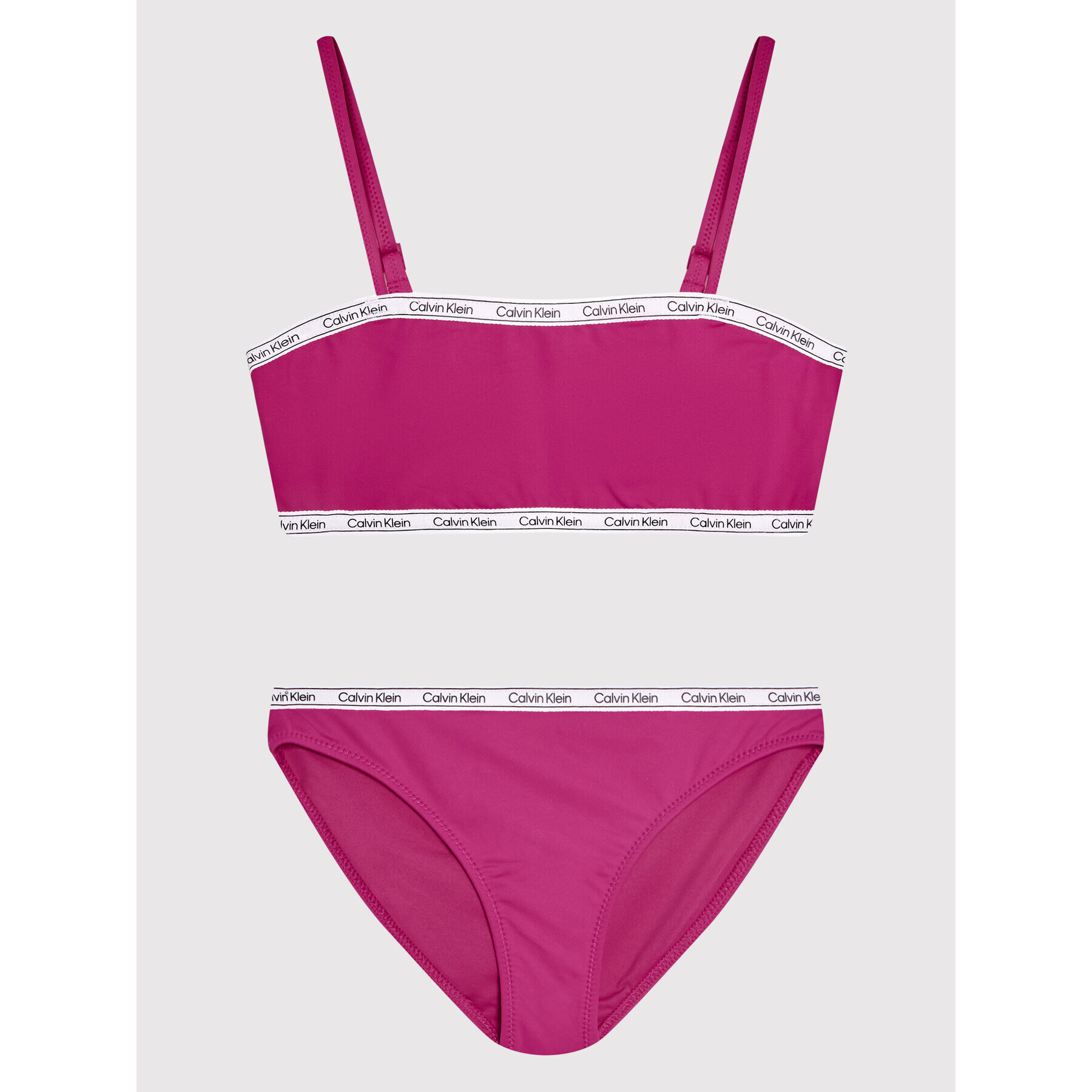 Calvin Klein Swimwear Bikiny Logo Tape KY0KY00016 Růžová - Pepit.cz