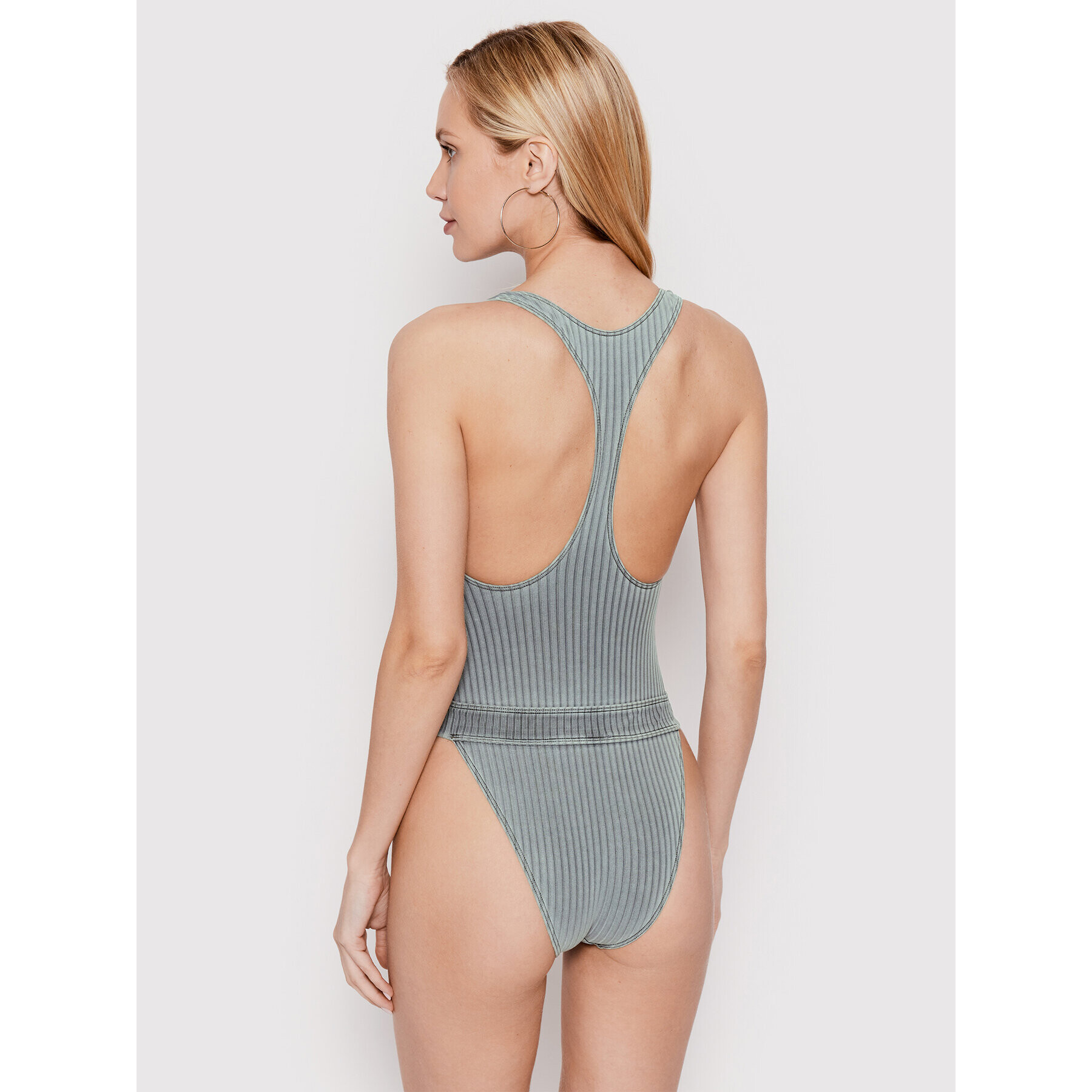 Calvin Klein Swimwear Bikiny Racer KW0KW01639 Šedá - Pepit.cz