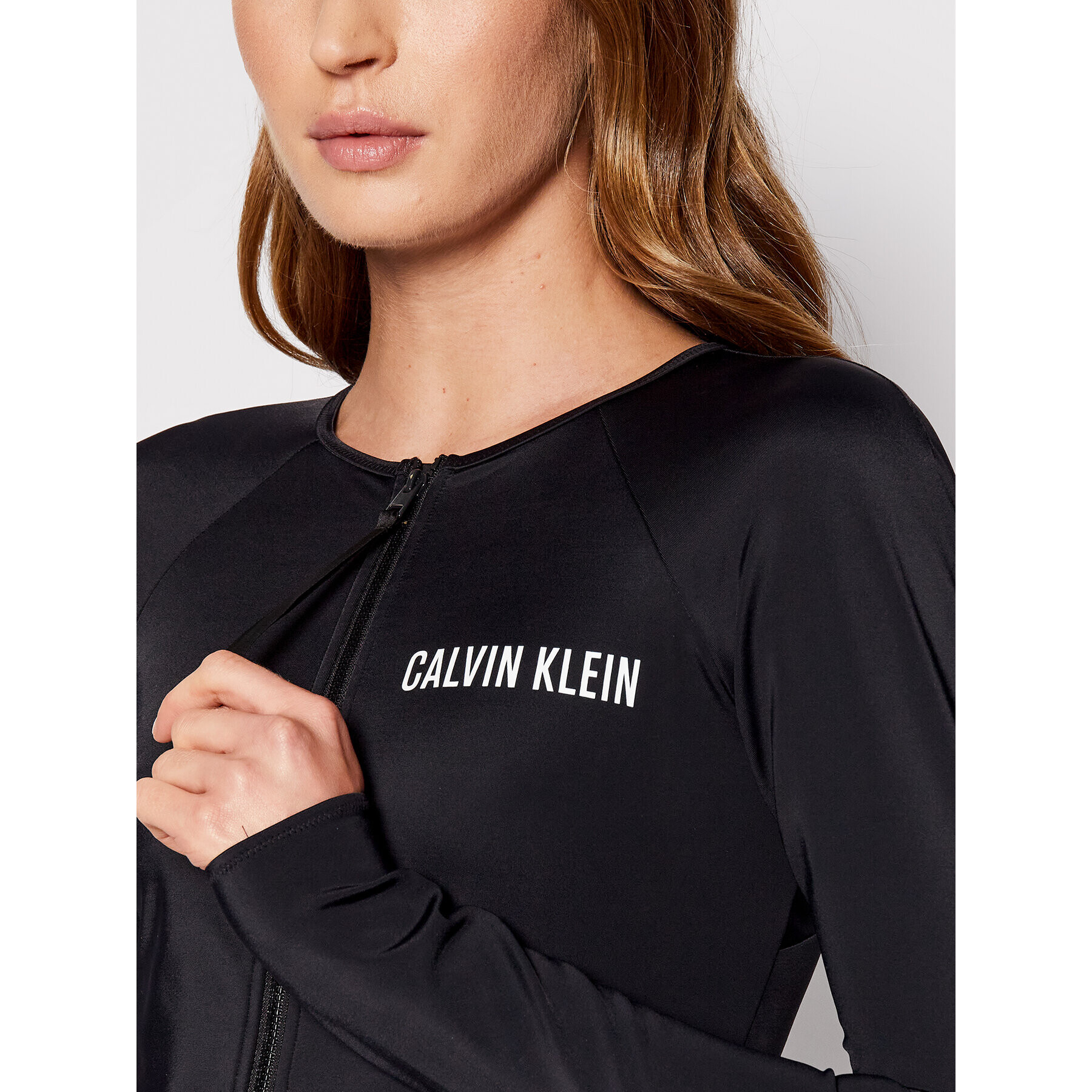 Calvin Klein Swimwear Bikiny Rash Guard KW0KW01596 Černá - Pepit.cz