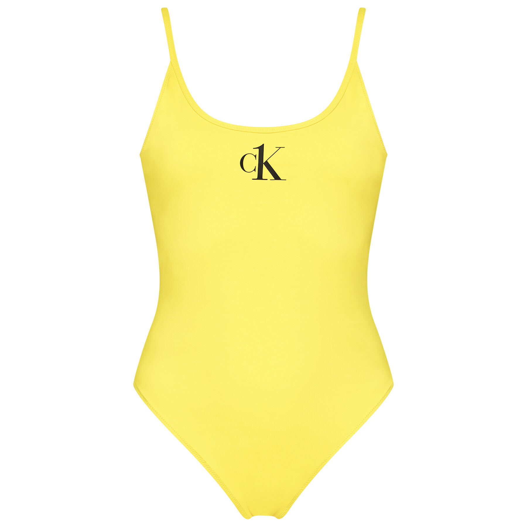 Calvin Klein Swimwear Bikiny Scoop Back KW0KW01341 Žlutá - Pepit.cz