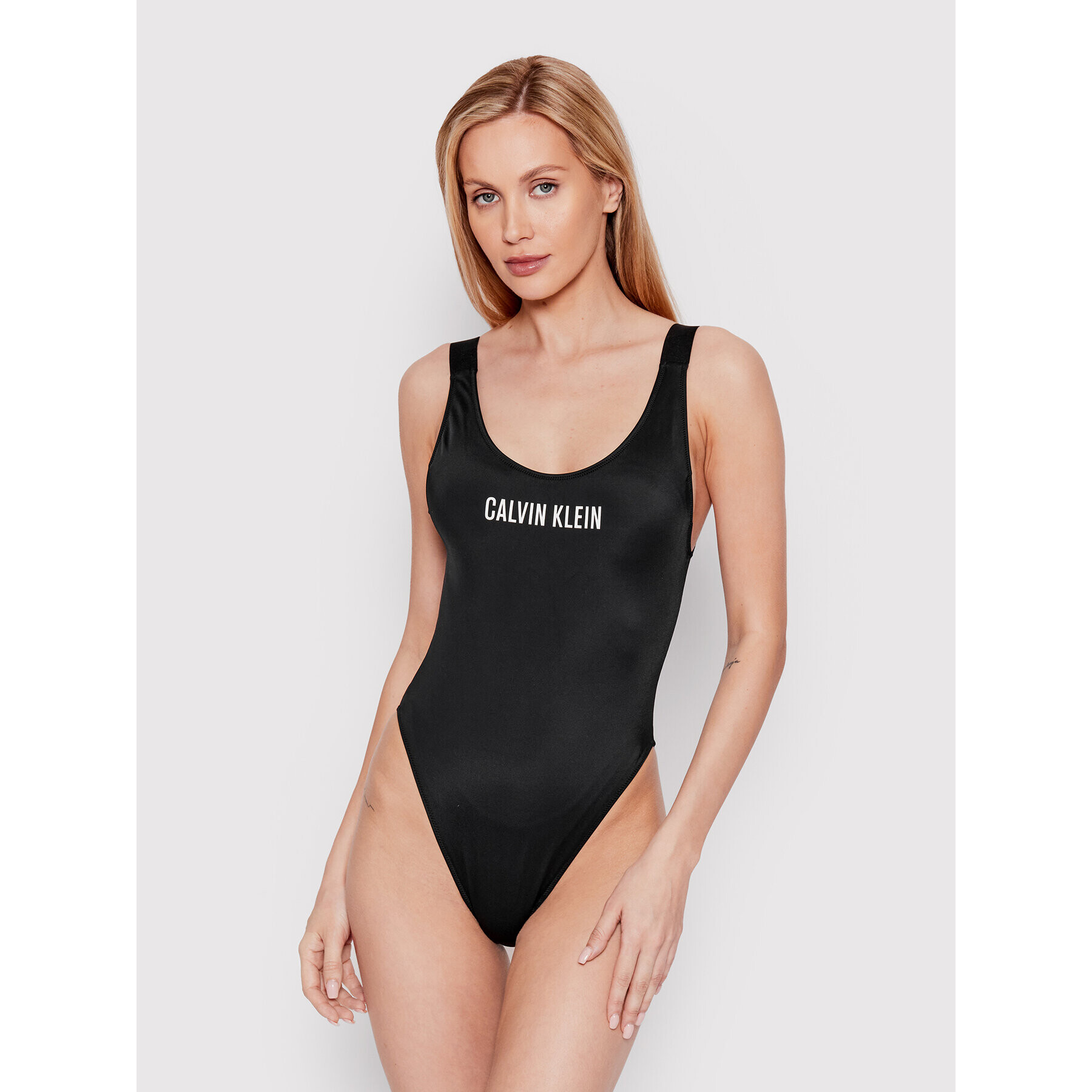 Calvin Klein Swimwear Bikiny Scoop KW0KW01599 Černá - Pepit.cz