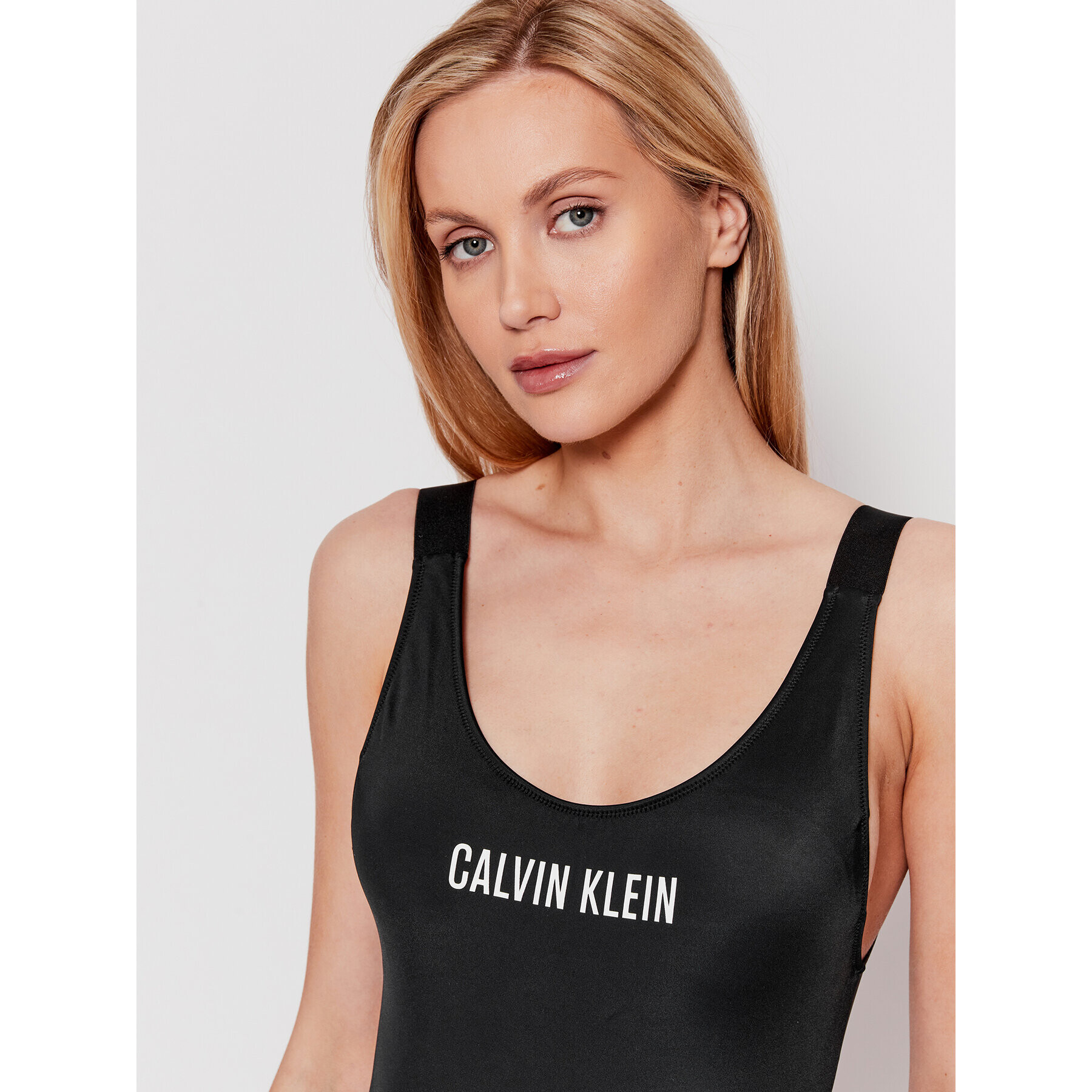 Calvin Klein Swimwear Bikiny Scoop KW0KW01599 Černá - Pepit.cz