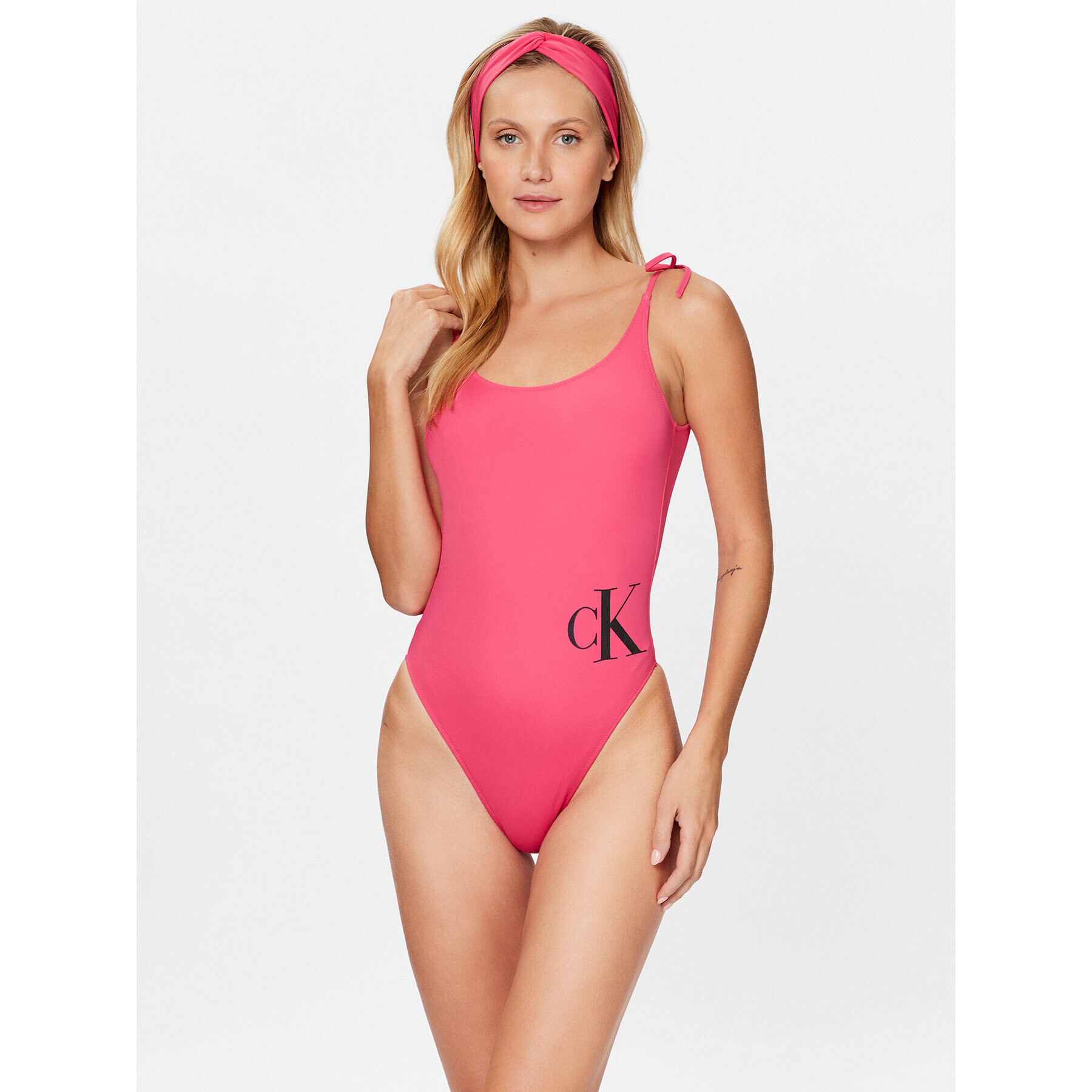 Calvin Klein Swimwear Jednodílné plavky KW0KW02087 Růžová - Pepit.cz