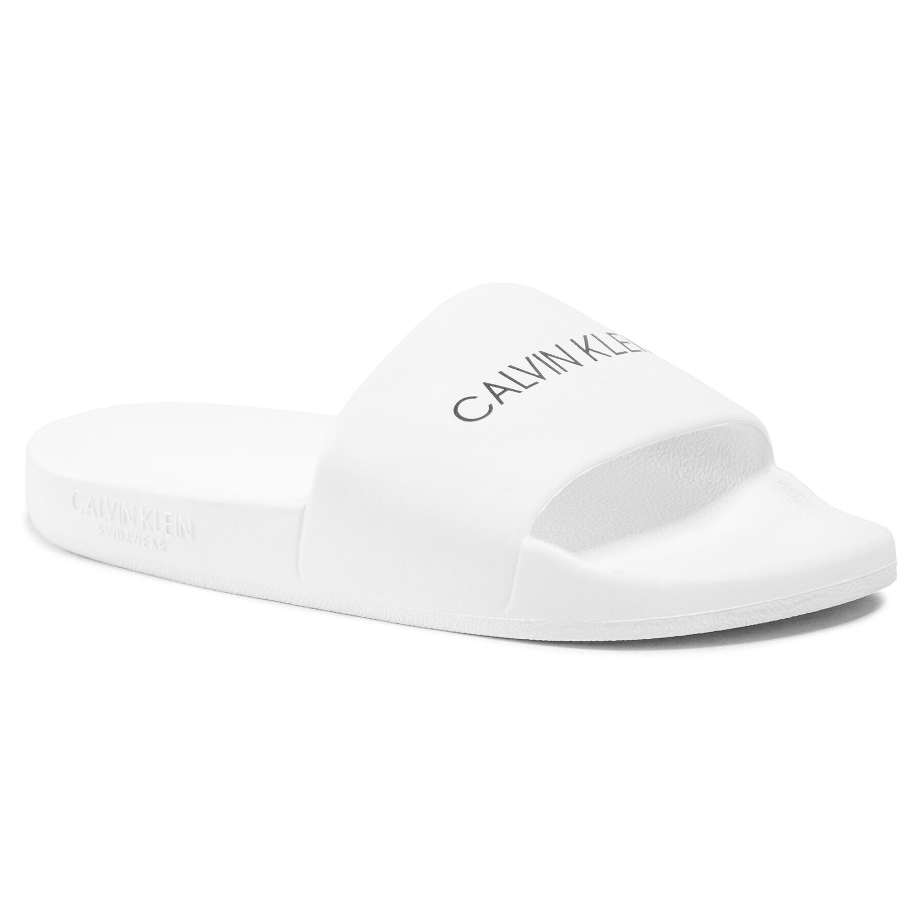 Calvin Klein Swimwear Nazouváky One Mold Slide KK0KK00075 Bílá - Pepit.cz