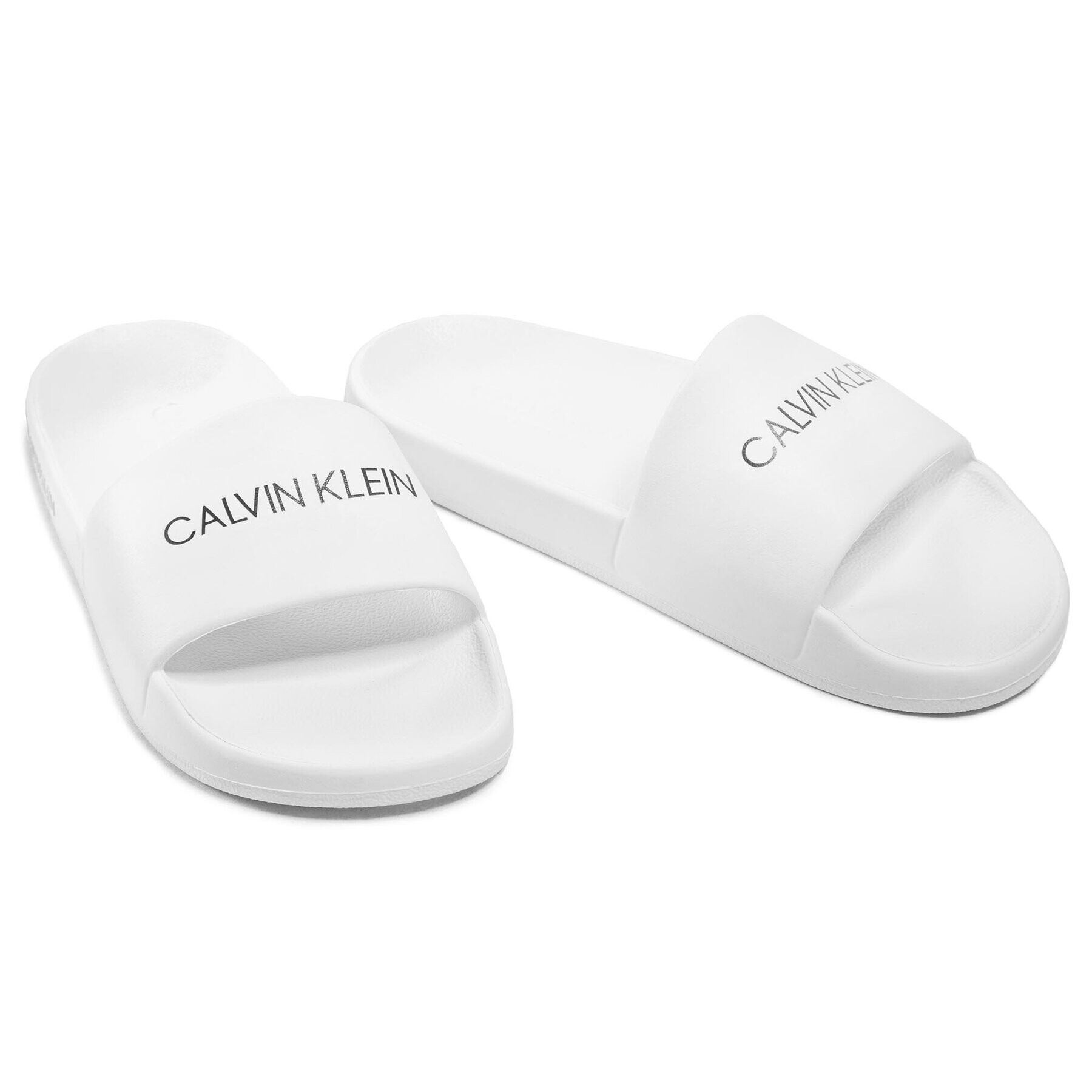 Calvin Klein Swimwear Nazouváky One Mold Slide KK0KK00075 Bílá - Pepit.cz