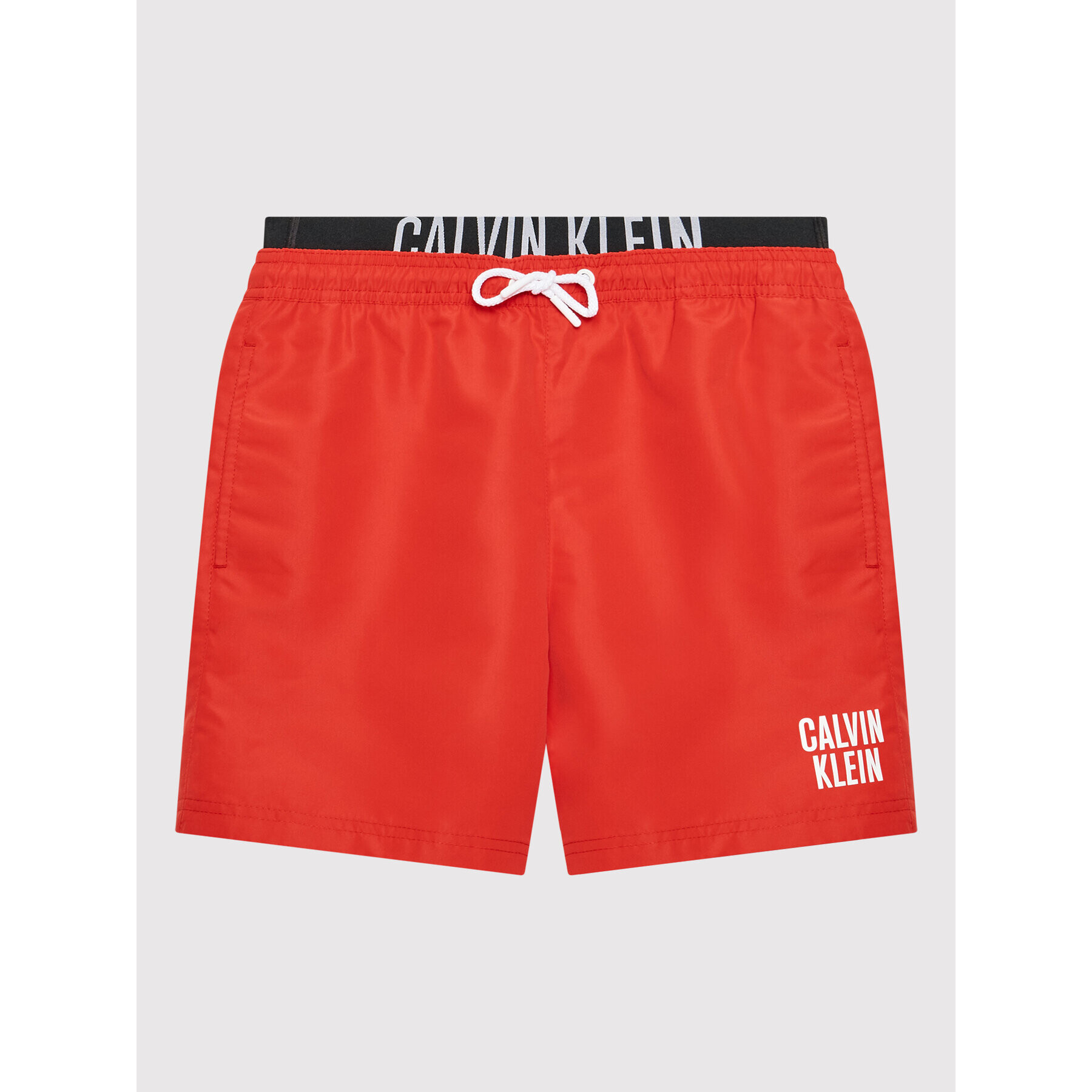 Calvin Klein Swimwear Plavecké šortky Intense Power KV0KV00001 Červená Regular Fit - Pepit.cz