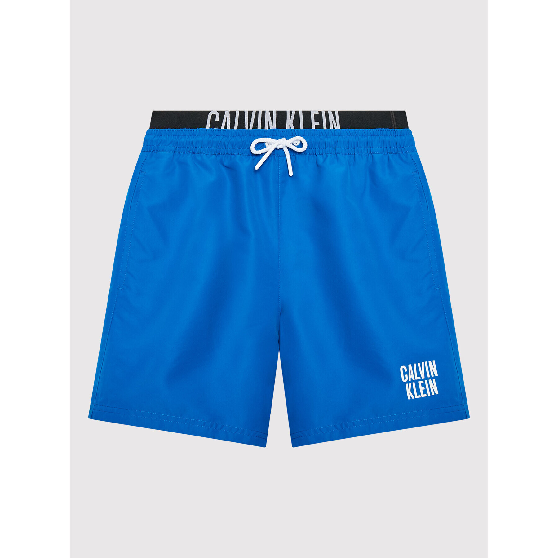 Calvin Klein Swimwear Plavecké šortky Intense Power KV0KV00001 Modrá Regular Fit - Pepit.cz