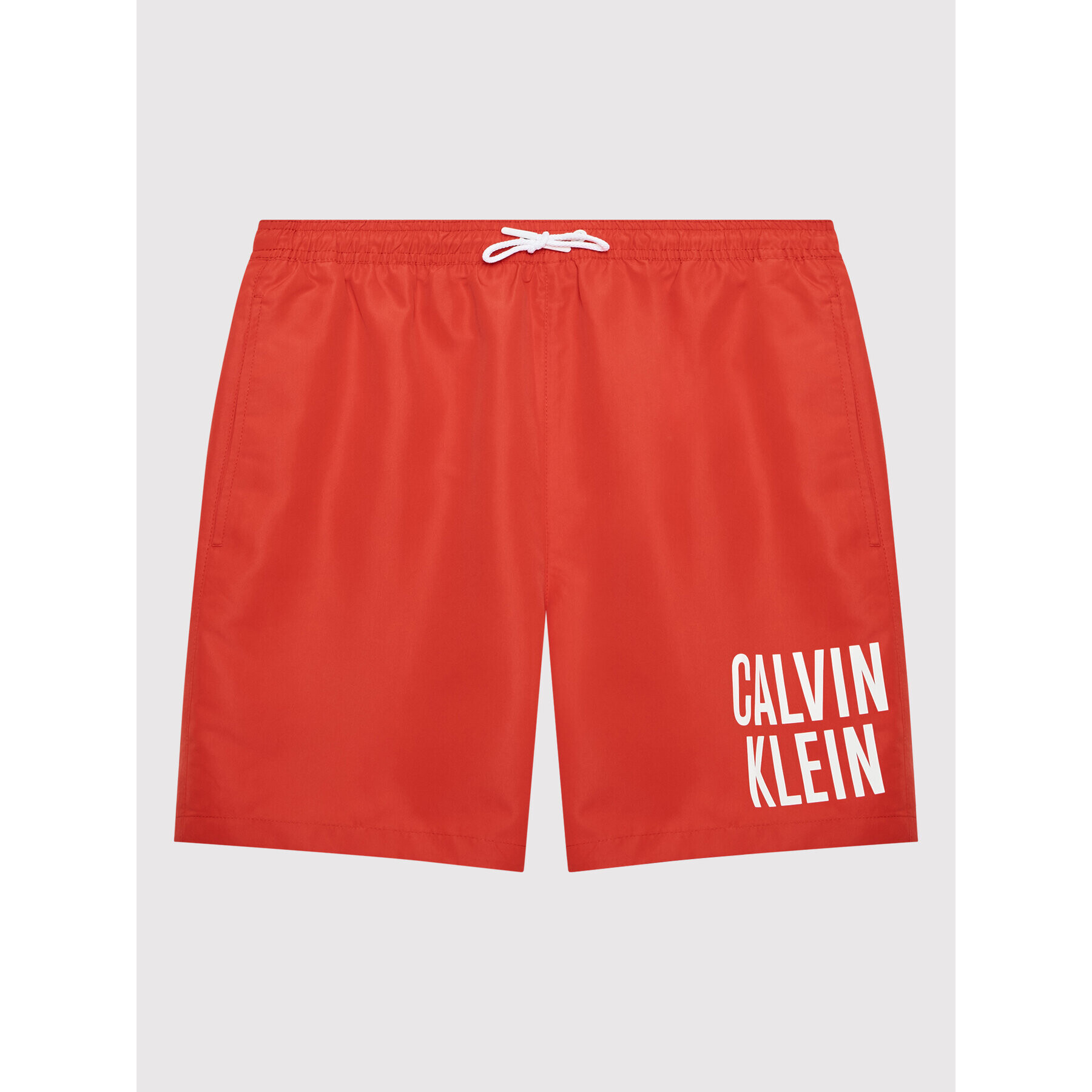 Calvin Klein Swimwear Plavecké šortky Intense Power KV0KV00006 Červená Regular Fit - Pepit.cz