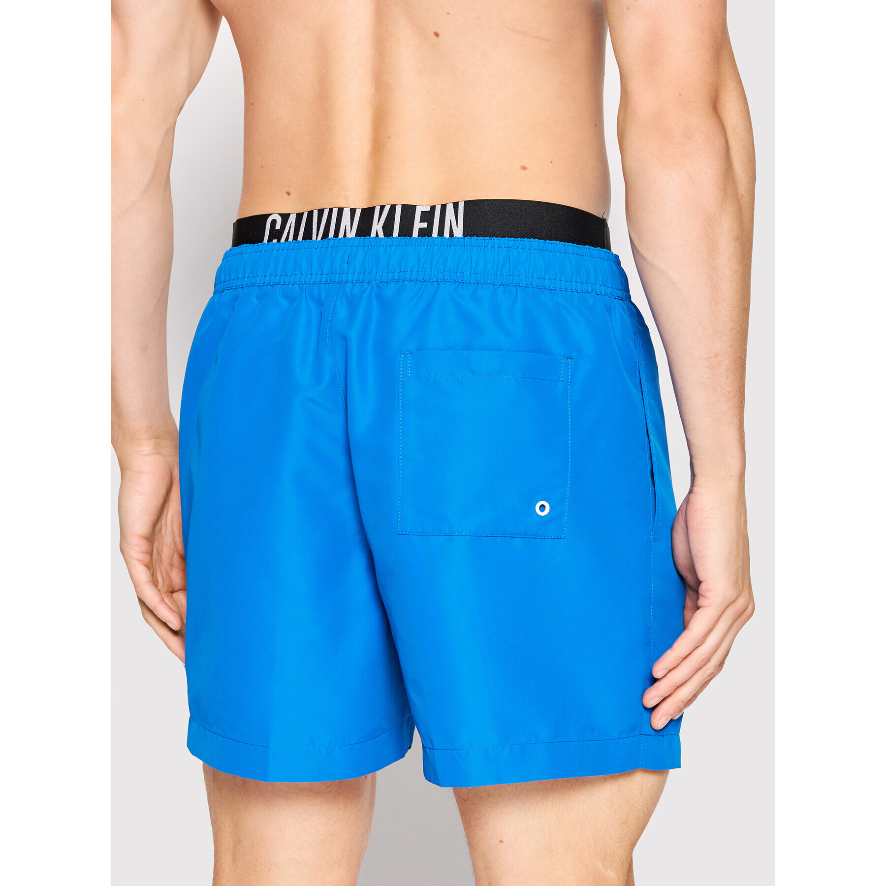 Calvin Klein Swimwear Plavecké šortky KM0KM00702 Modrá Regular Fit - Pepit.cz