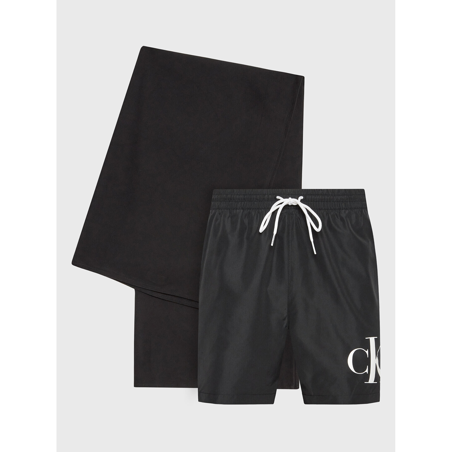 Calvin Klein Swimwear Plavecké šortky KM0KM00849 Černá Regular Fit - Pepit.cz