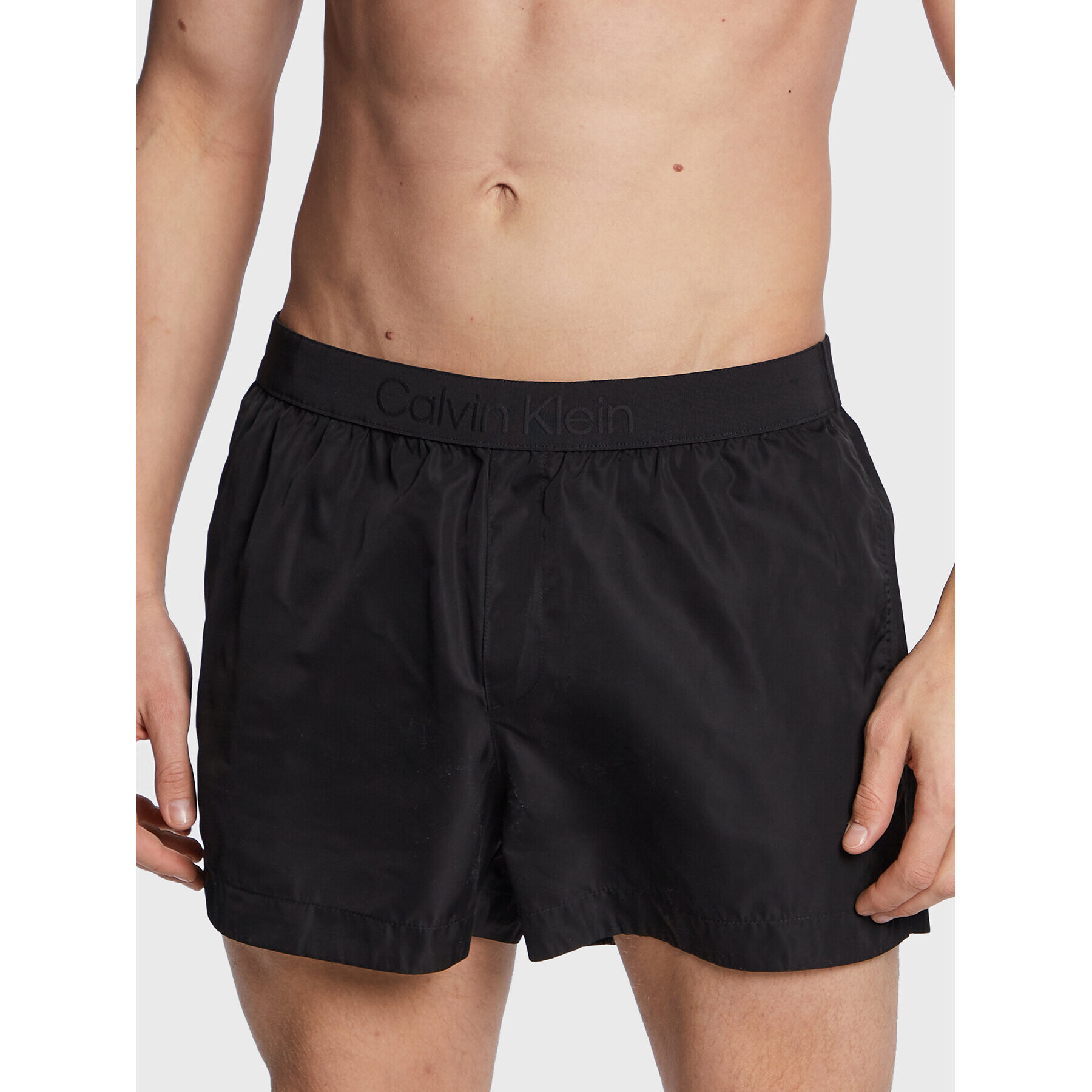 Calvin Klein Swimwear Plavecké šortky KM0KM00861 Černá Regular Fit - Pepit.cz