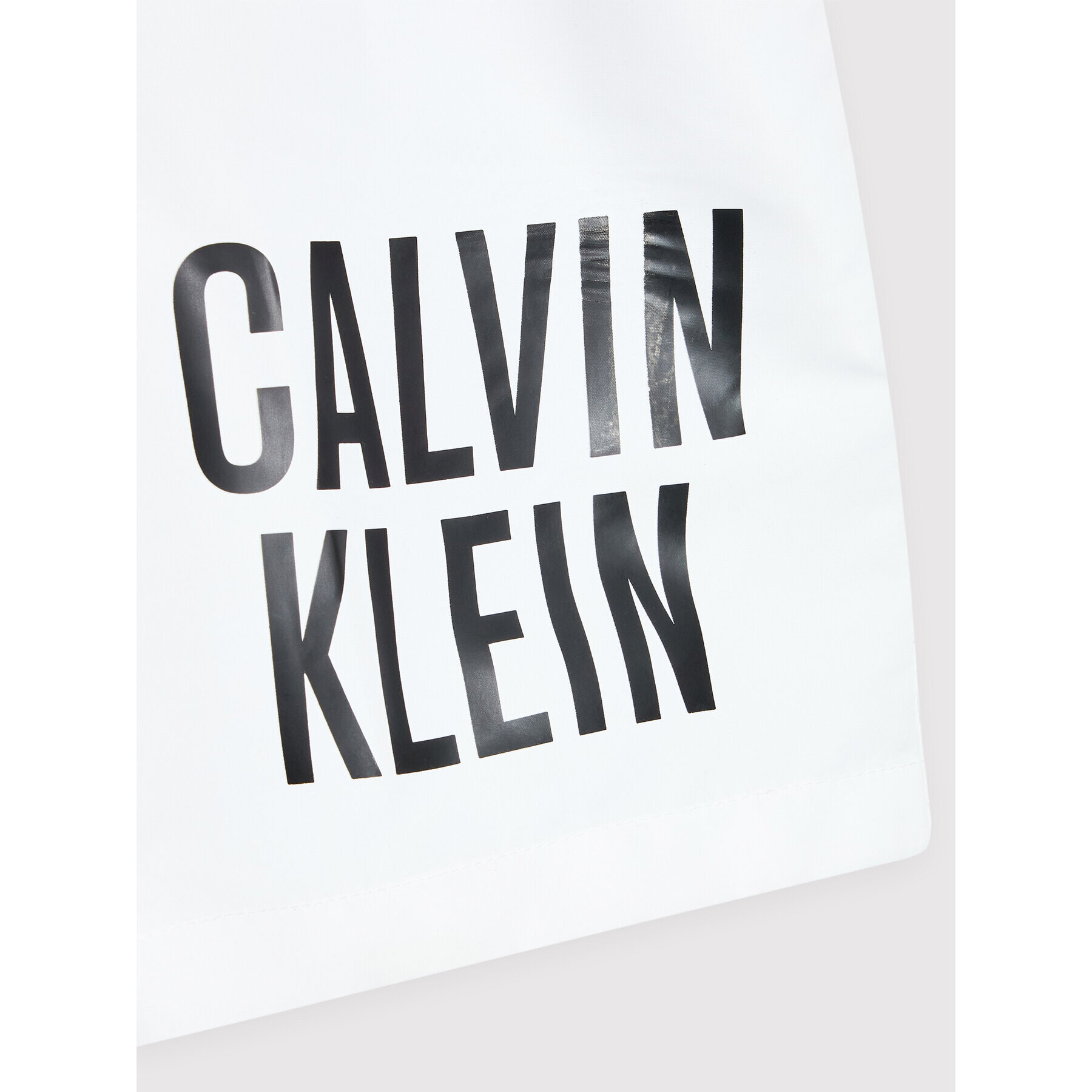 Calvin Klein Swimwear Plavecké šortky KV0KV00006 Bílá Regular Fit - Pepit.cz