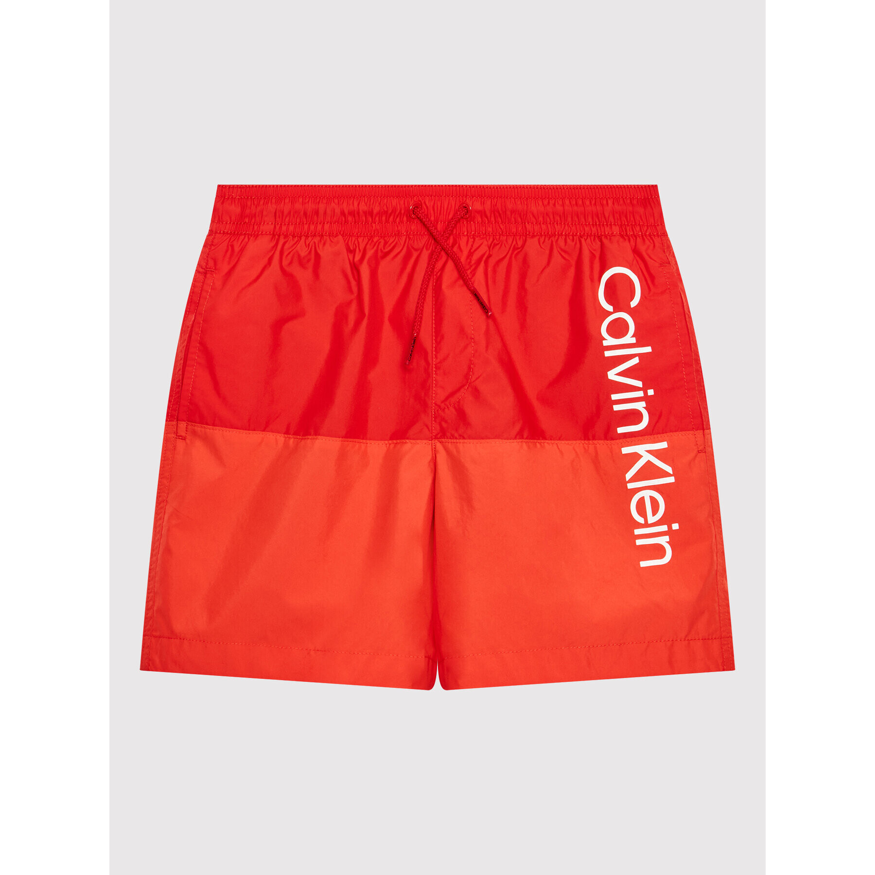 Calvin Klein Swimwear Plavecké šortky KV0KV00007 Červená Regular Fit - Pepit.cz