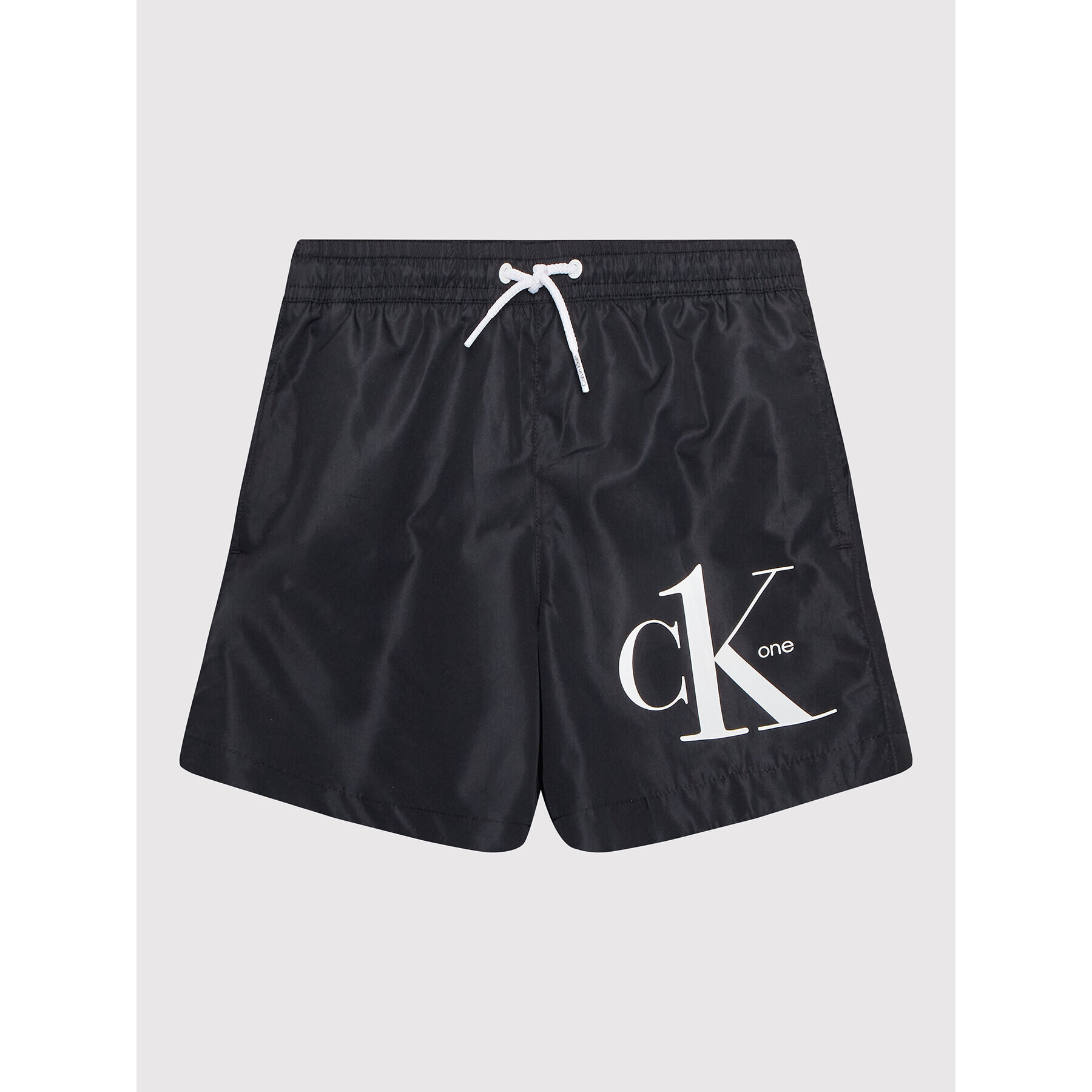 Calvin Klein Swimwear Plavecké šortky Medium Drawstring KV0KV00002 Černá Regular Fit - Pepit.cz