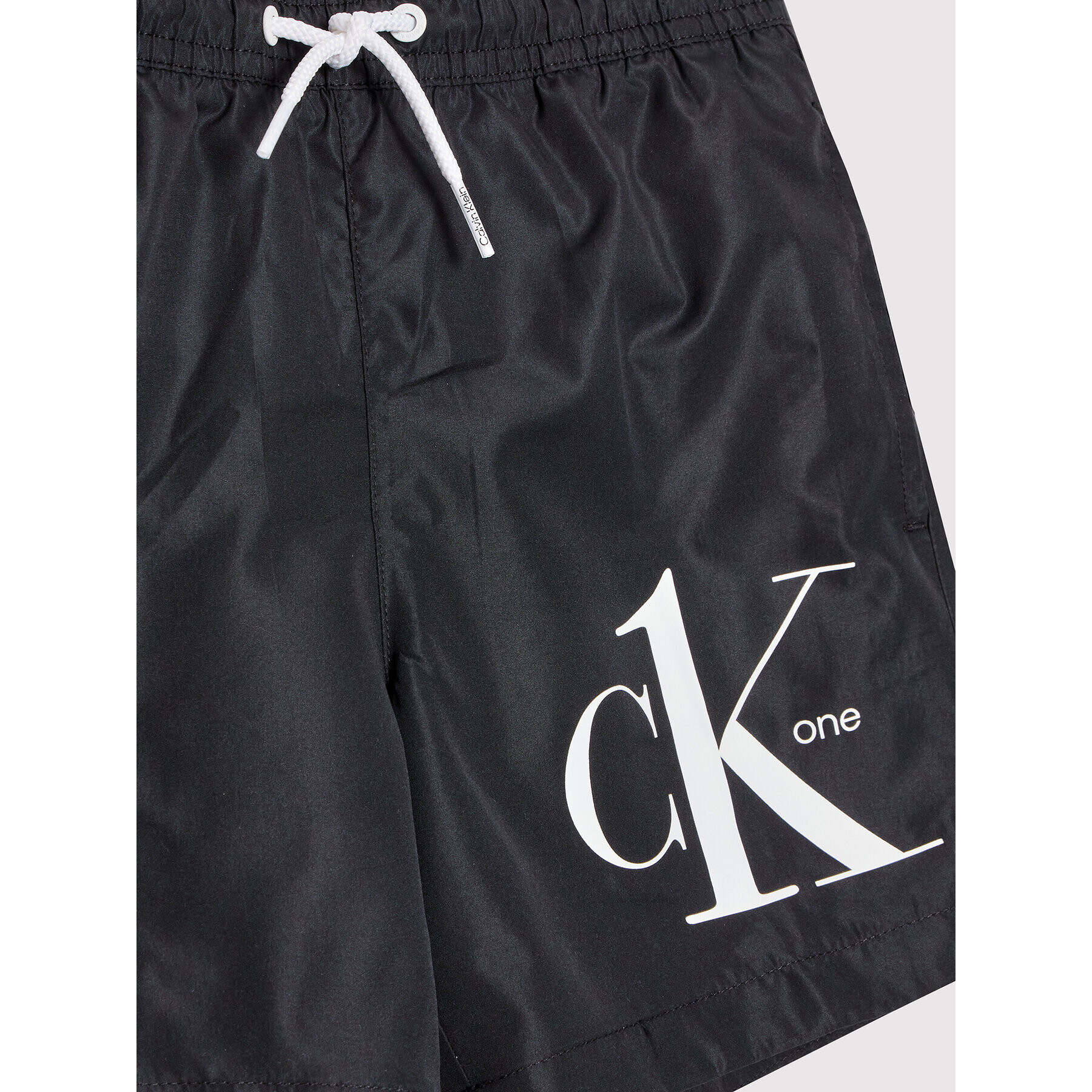 Calvin Klein Swimwear Plavecké šortky Medium Drawstring KV0KV00002 Černá Regular Fit - Pepit.cz