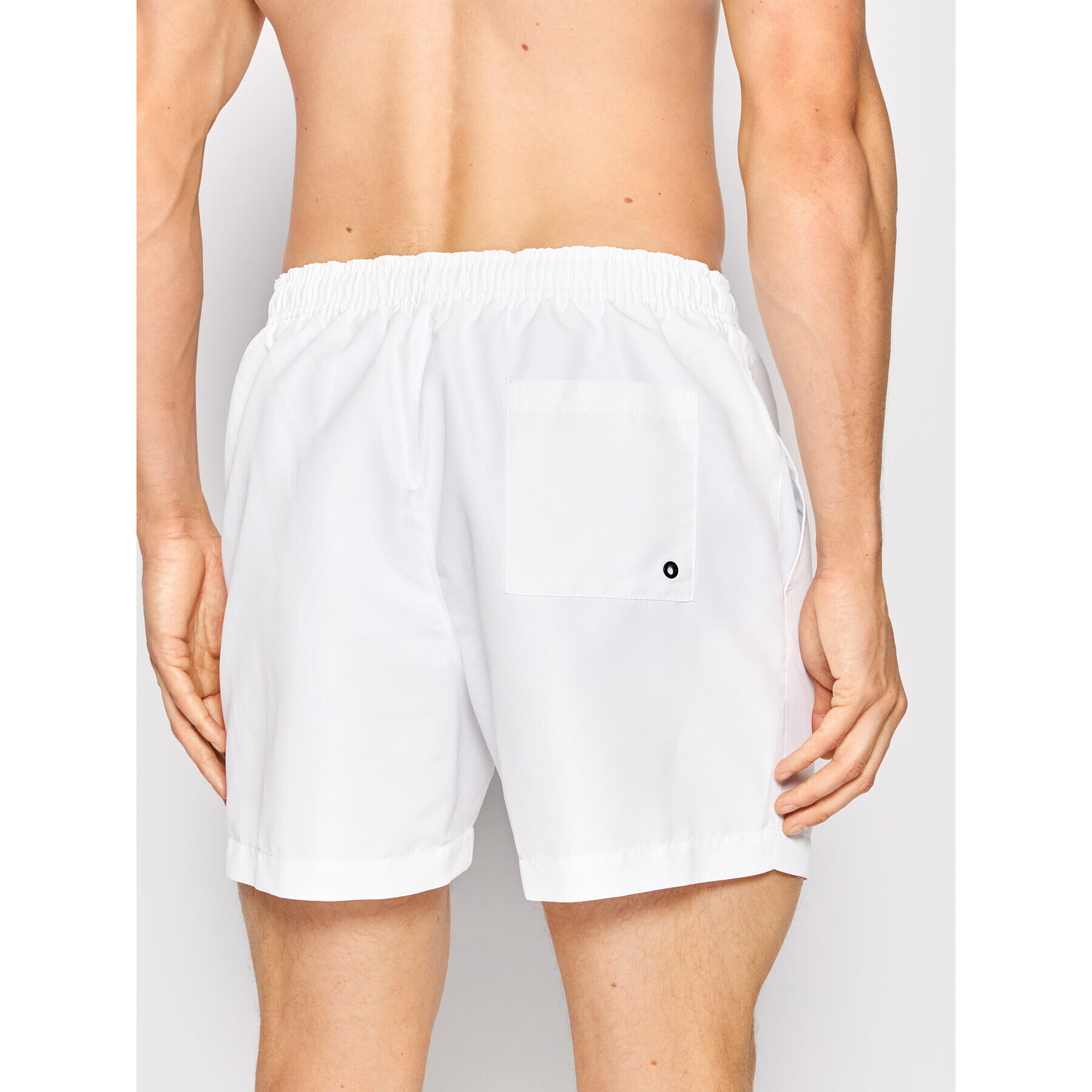 Calvin Klein Swimwear Plavecké šortky Medium KM0KM00701 Bílá Regular Fit - Pepit.cz