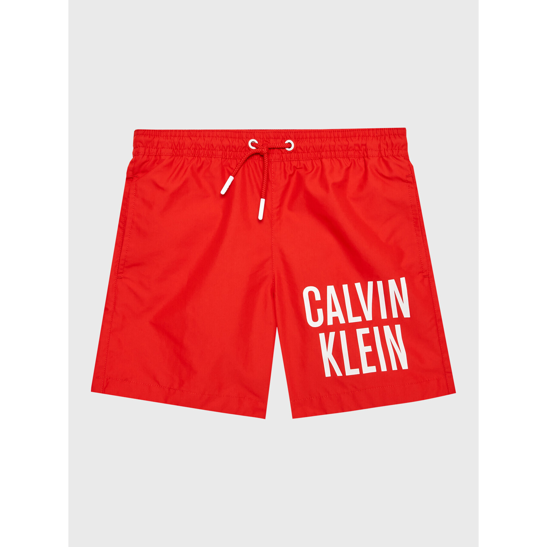 Calvin Klein Swimwear Plavecké šortky Medium KV0KV00021 Červená Regular Fit - Pepit.cz