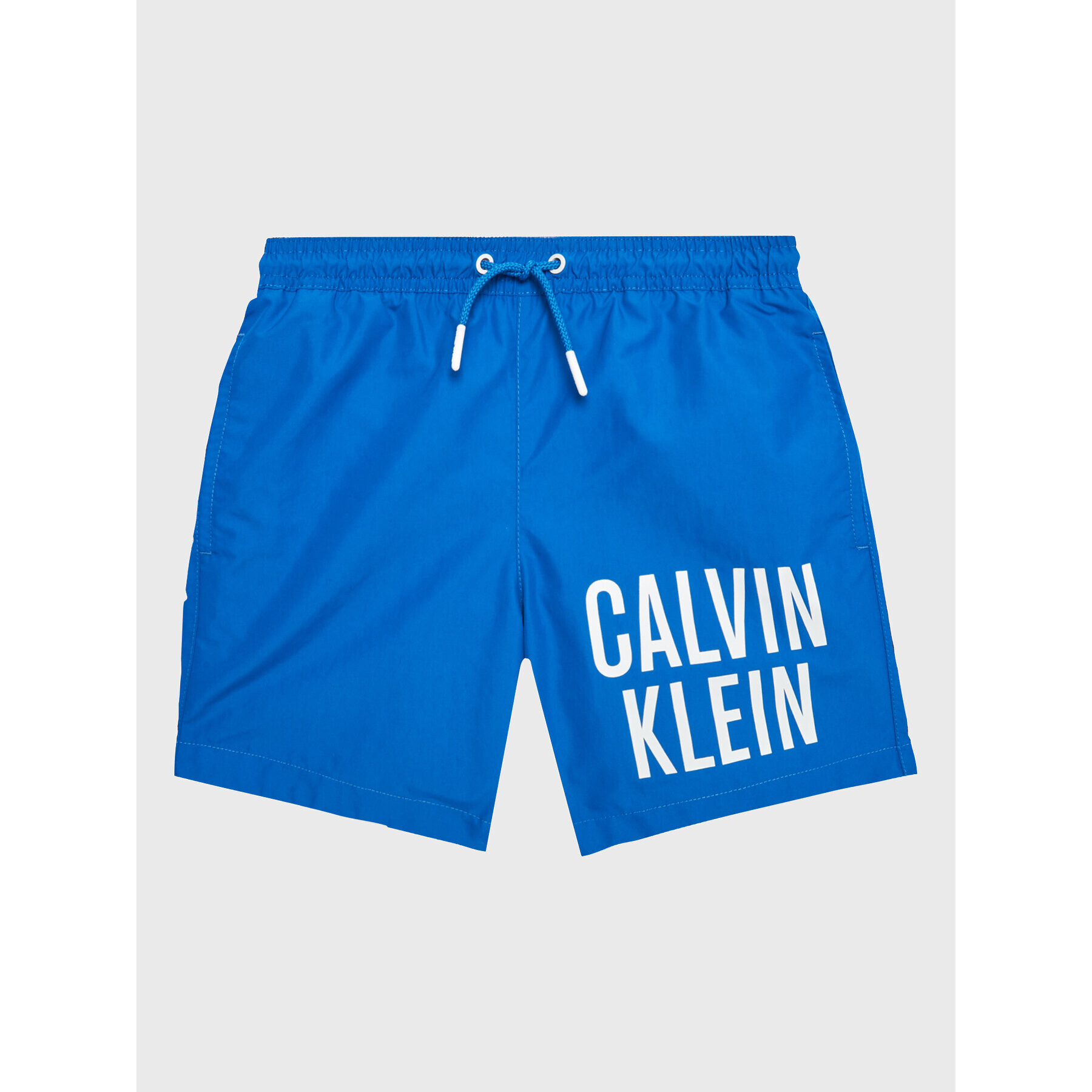 Calvin Klein Swimwear Plavecké šortky Medium KV0KV00021 Modrá Regular Fit - Pepit.cz