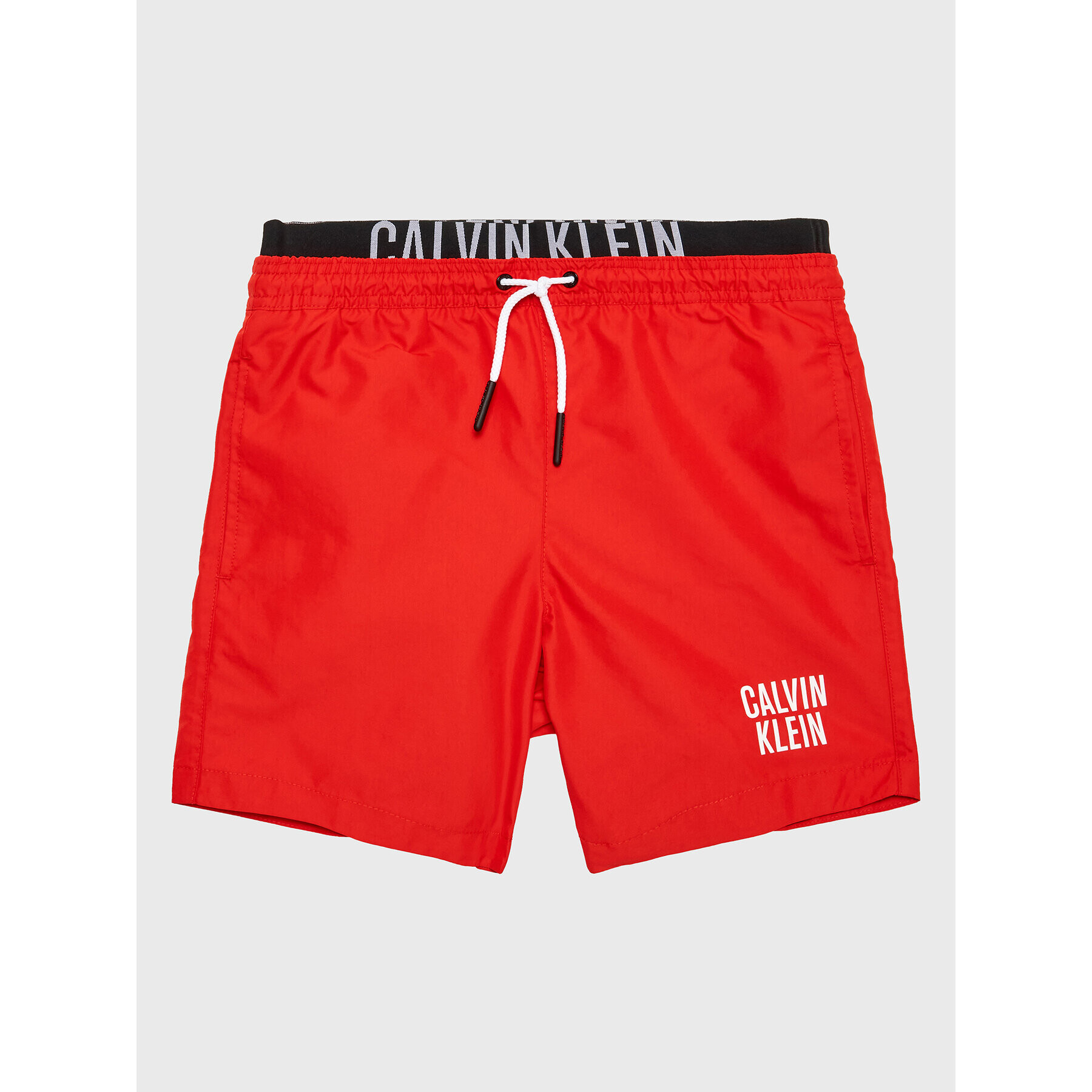 Calvin Klein Swimwear Plavecké šortky Medium KV0KV00022 Červená Regular Fit - Pepit.cz