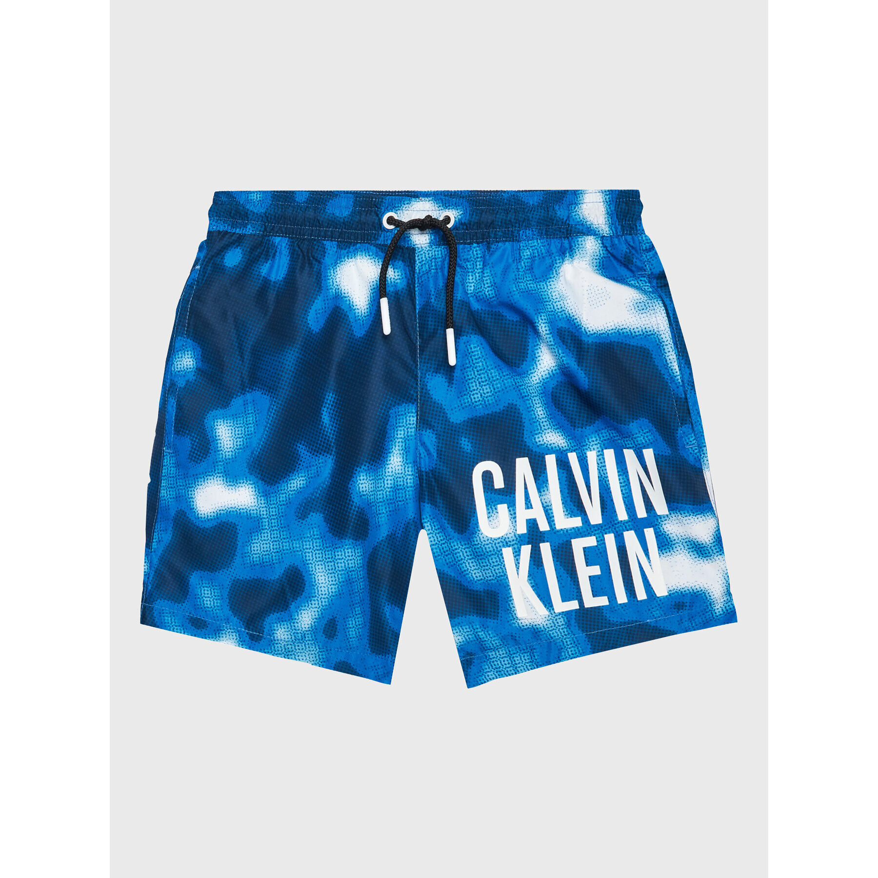 Calvin Klein Swimwear Plavecké šortky Medium KV0KV00027 Modrá Regular Fit - Pepit.cz