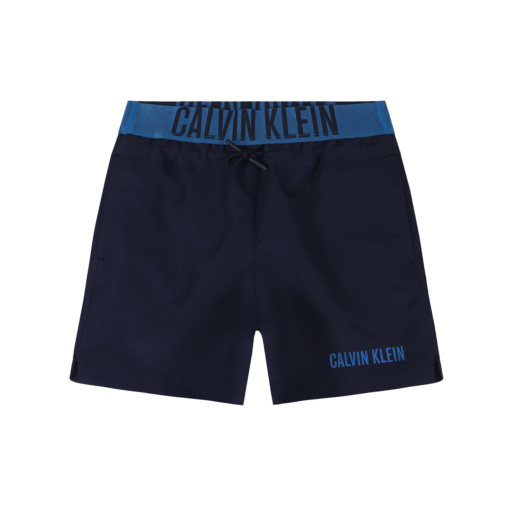 Calvin Klein Swimwear Plavecké šortky Medium Waistband Drawstring B70B700226 Tmavomodrá Regular Fit - Pepit.cz