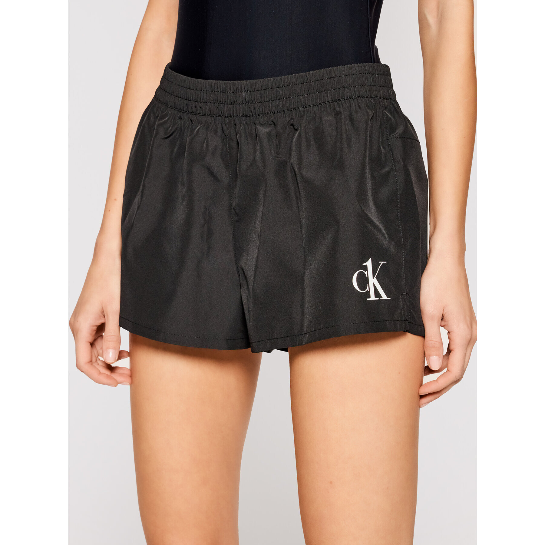 Calvin Klein Swimwear Plážové šortky KW0KW01364 Černá Regular Fit - Pepit.cz