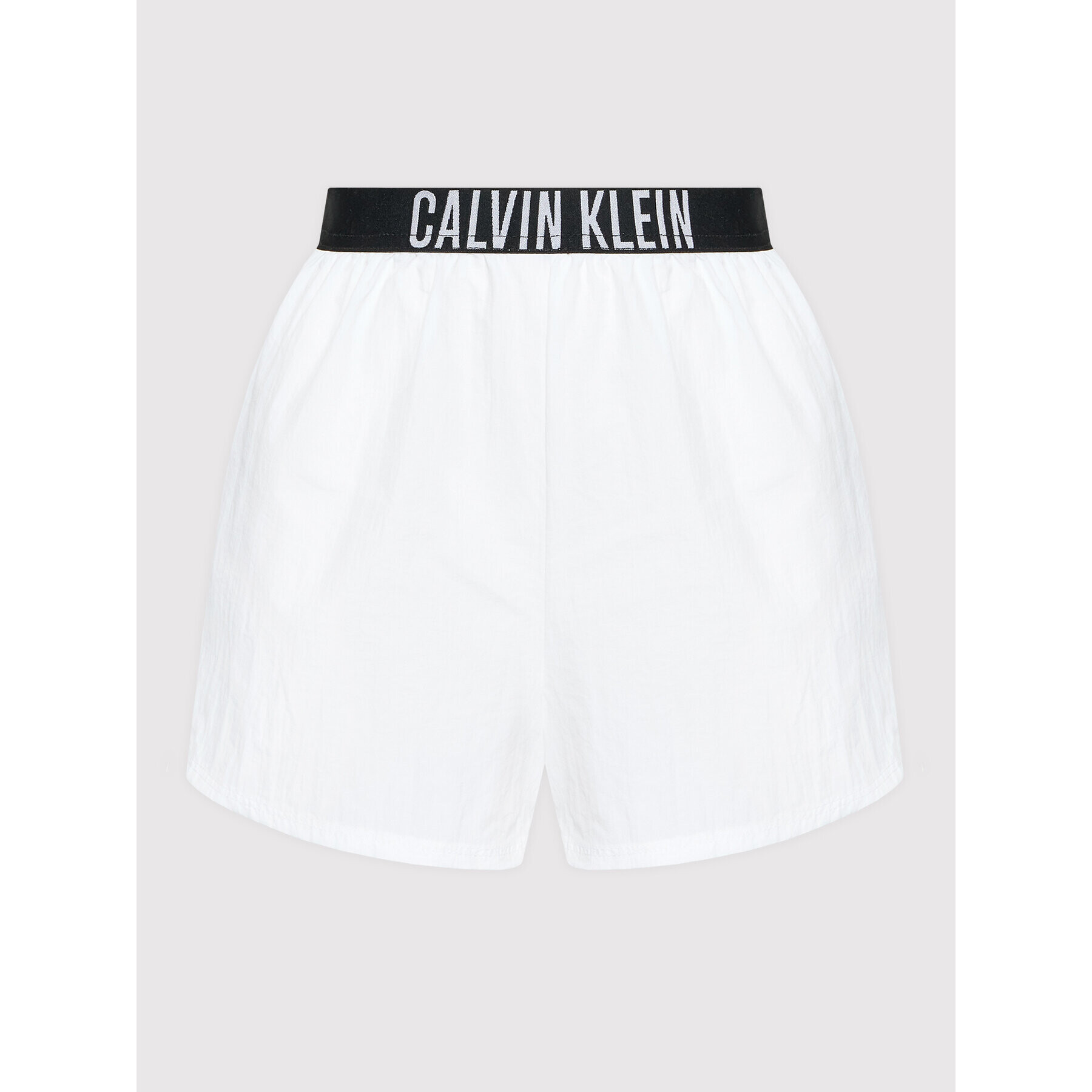 Calvin Klein Swimwear Plážové šortky KW0KW01777 Bílá Regular Fit - Pepit.cz