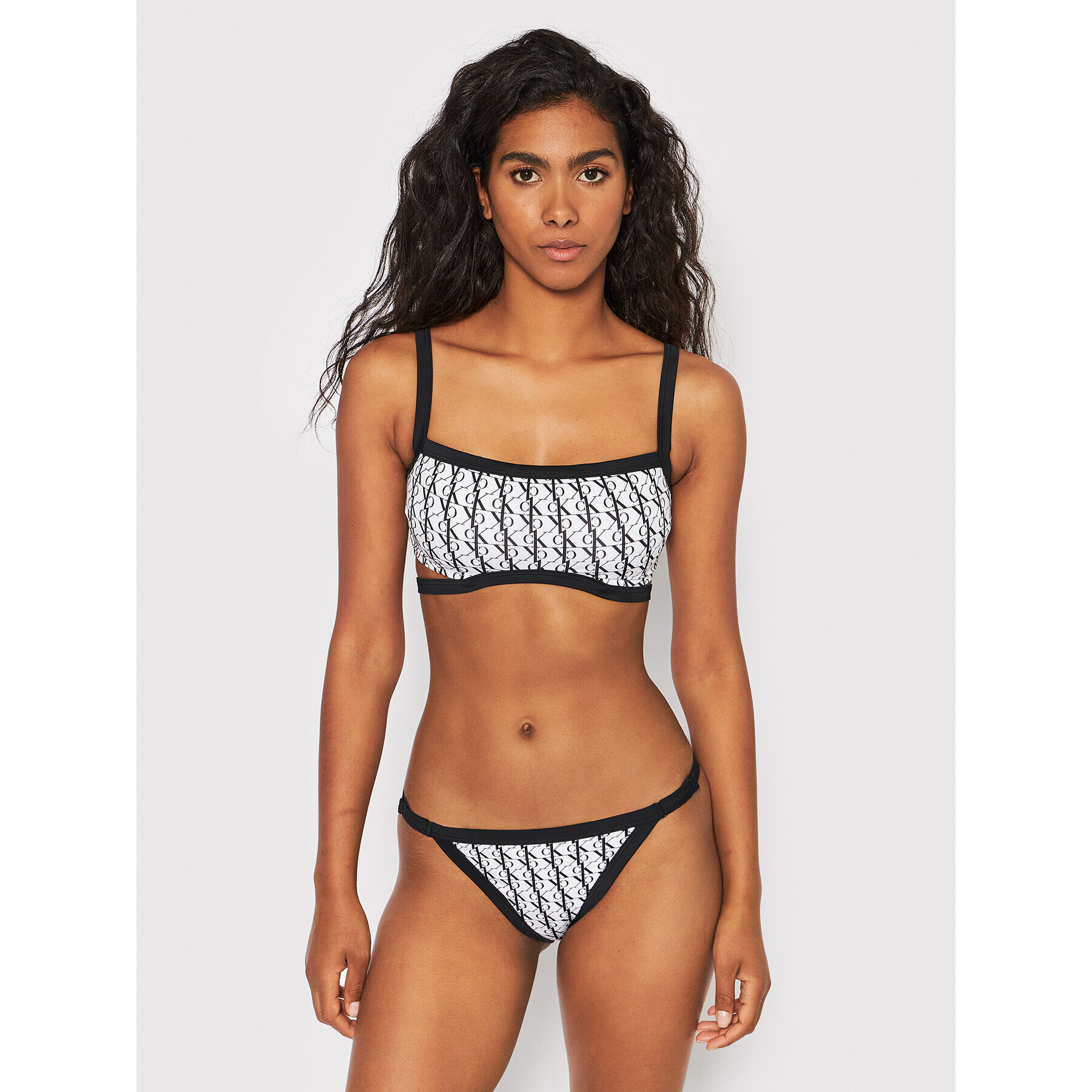 Calvin Klein Swimwear Spodní část bikin Cheeky KW0KW01704 Bílá - Pepit.cz