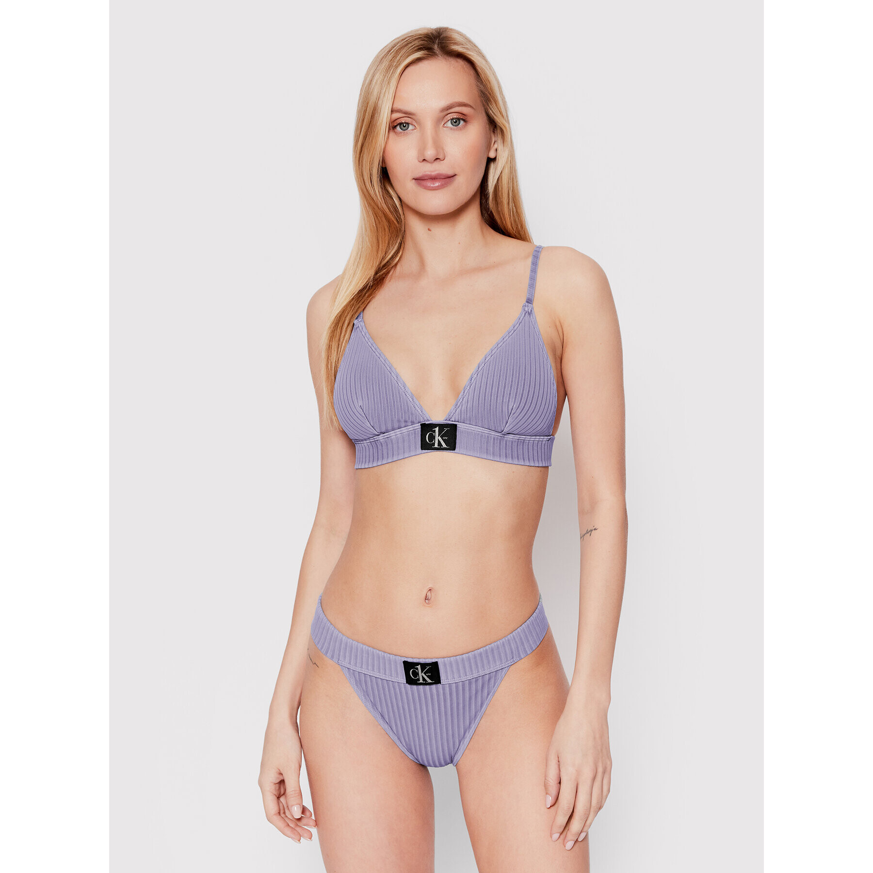 Calvin Klein Swimwear Spodní část bikin Cheeky KW0KW01718 Fialová - Pepit.cz