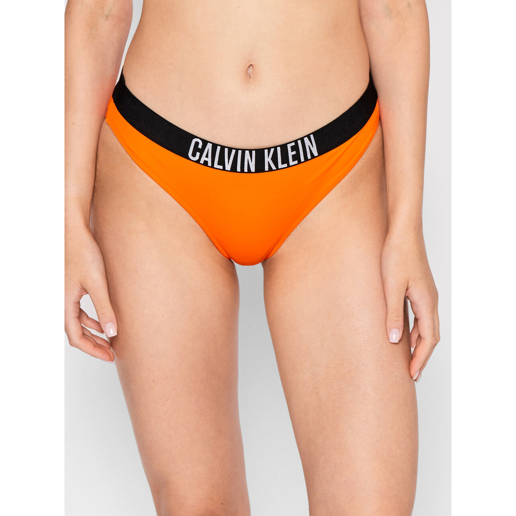 Calvin Klein Swimwear Spodní část bikin Classic KW0KW01728 Oranžová - Pepit.cz