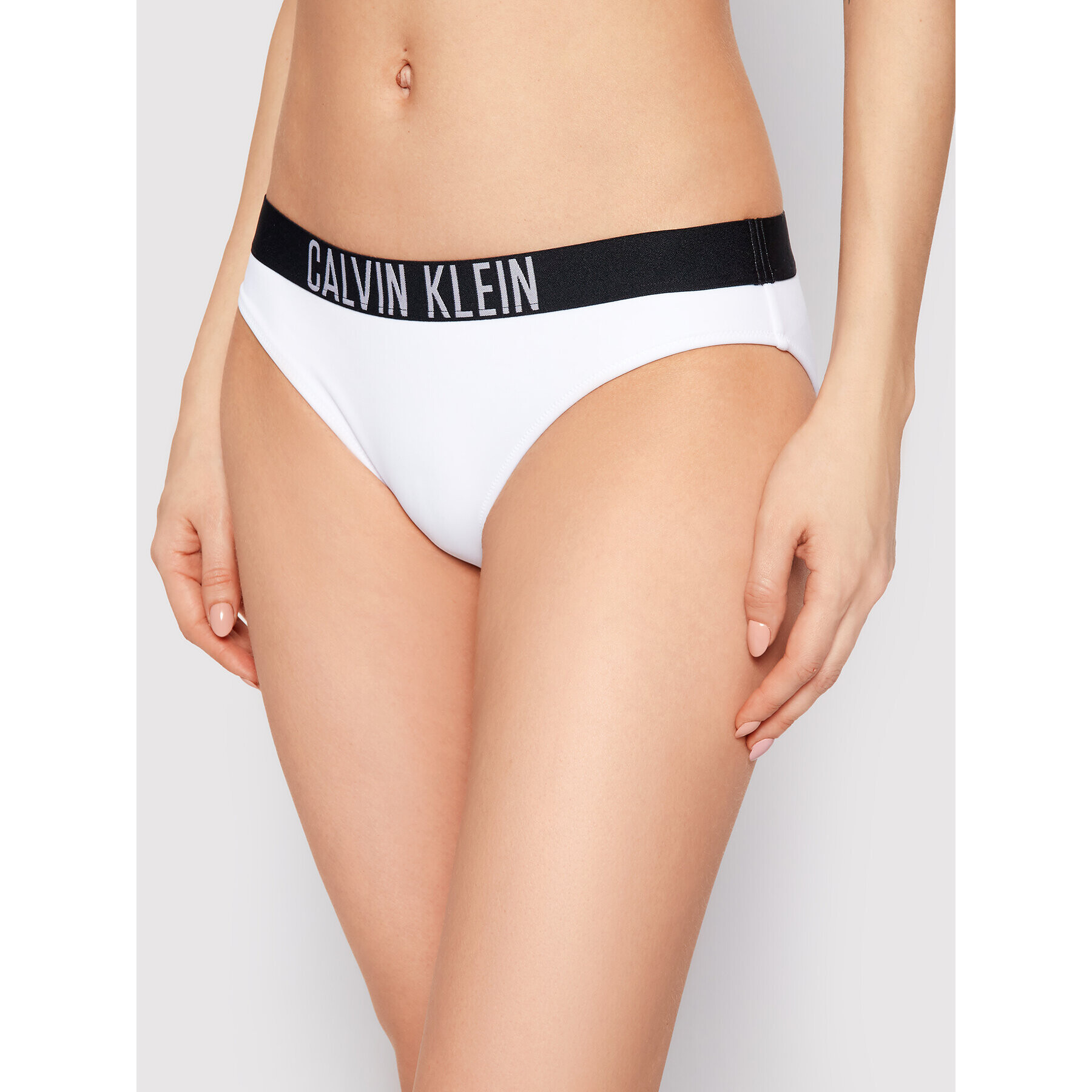 Calvin Klein Swimwear Spodní část bikin KW0KW01233 Bílá - Pepit.cz